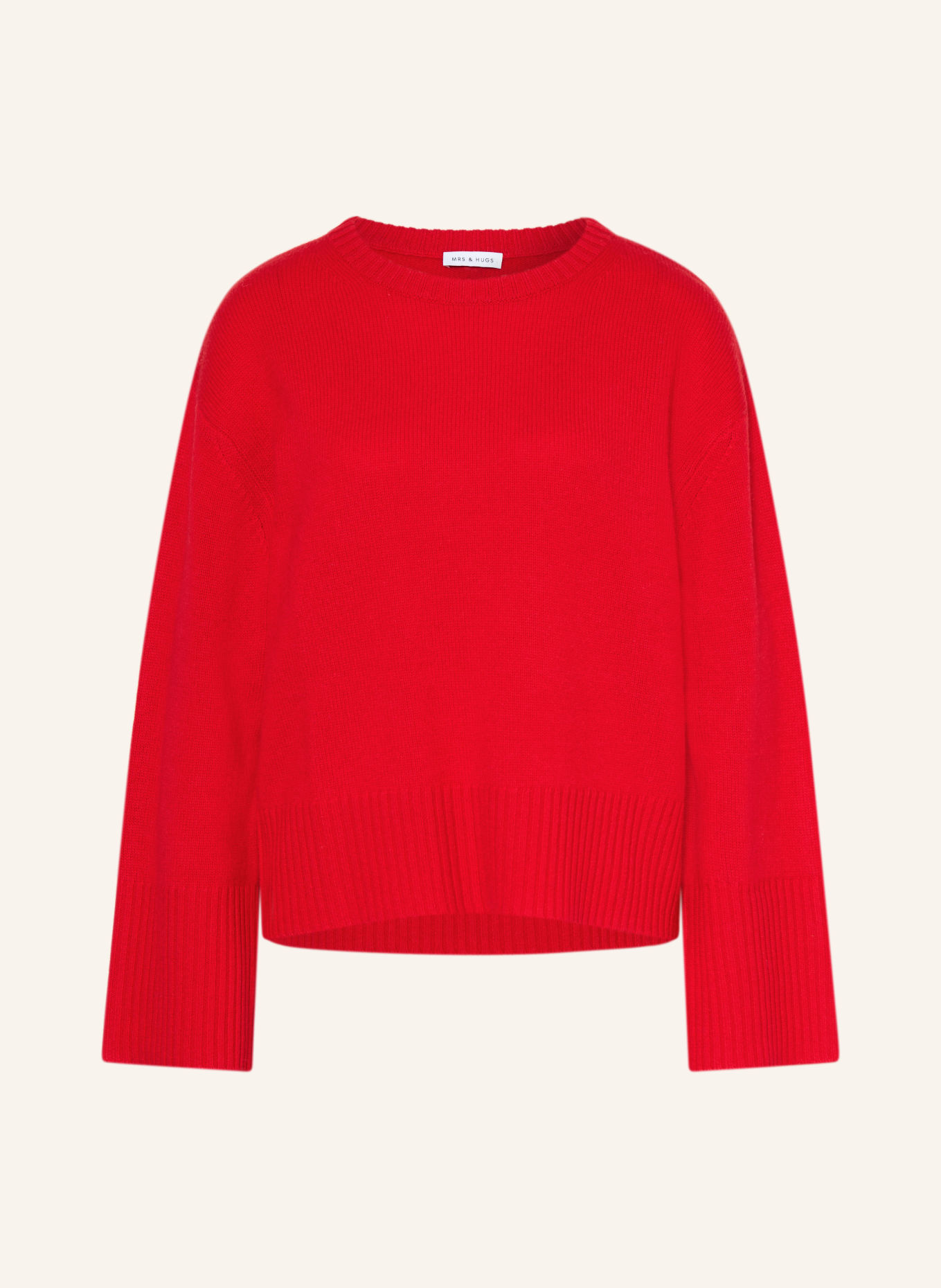 MRS & HUGS Pullover mit Cashmere: ROT