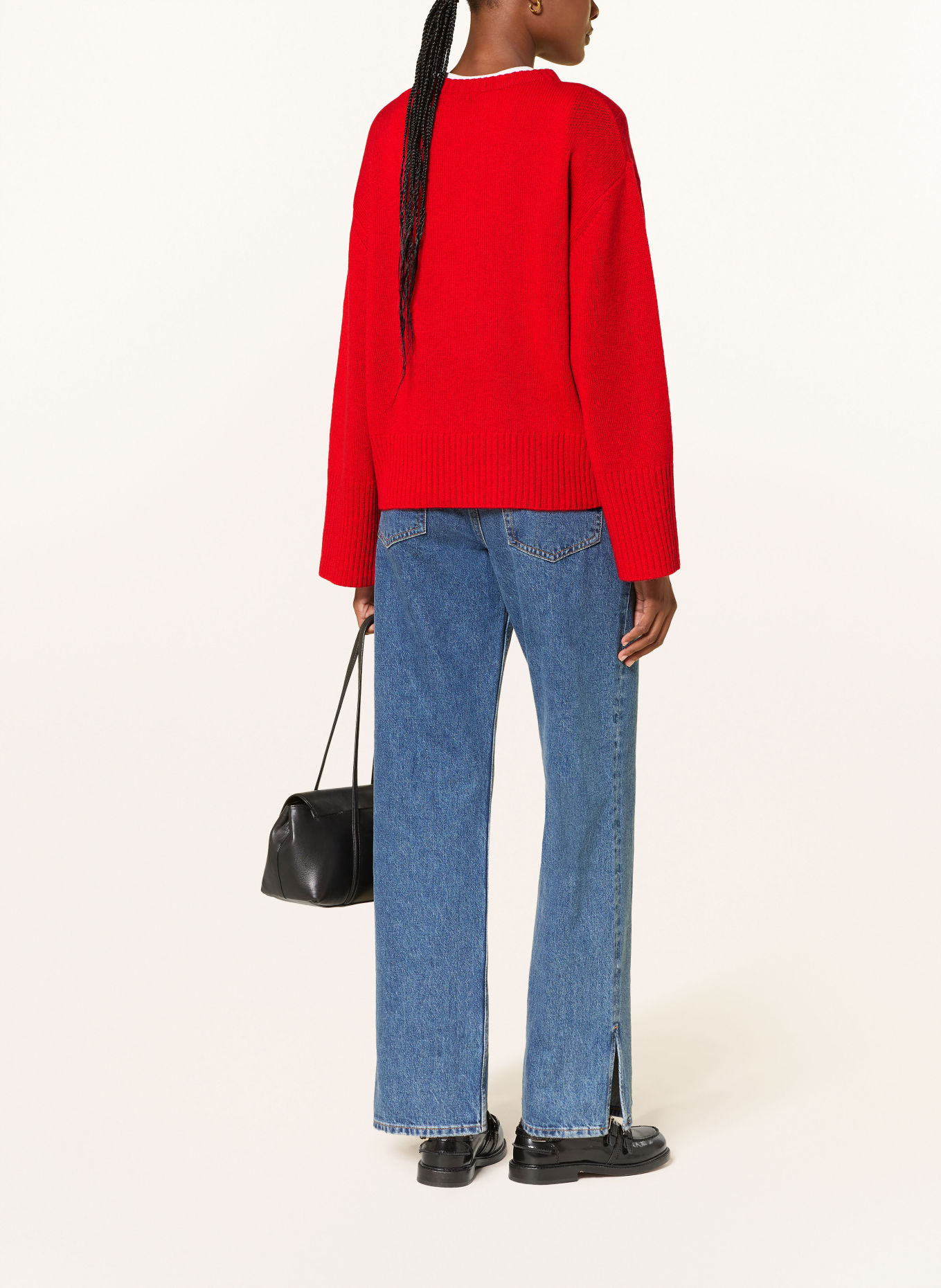 MRS & HUGS Pullover mit Cashmere: ROT