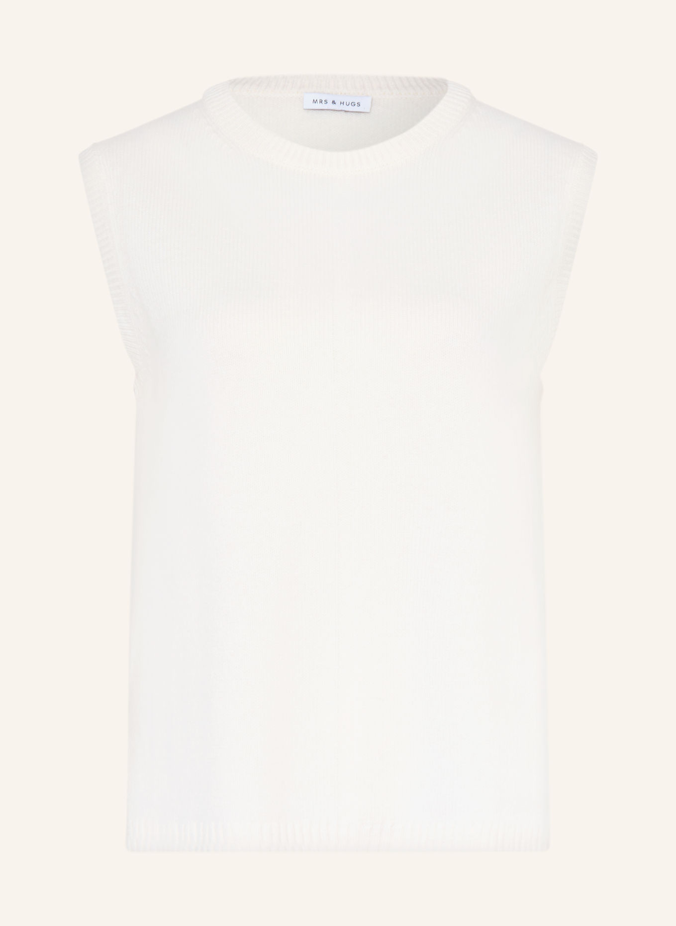 MRS & HUGS Pullunder mit Cashmere: WEISS