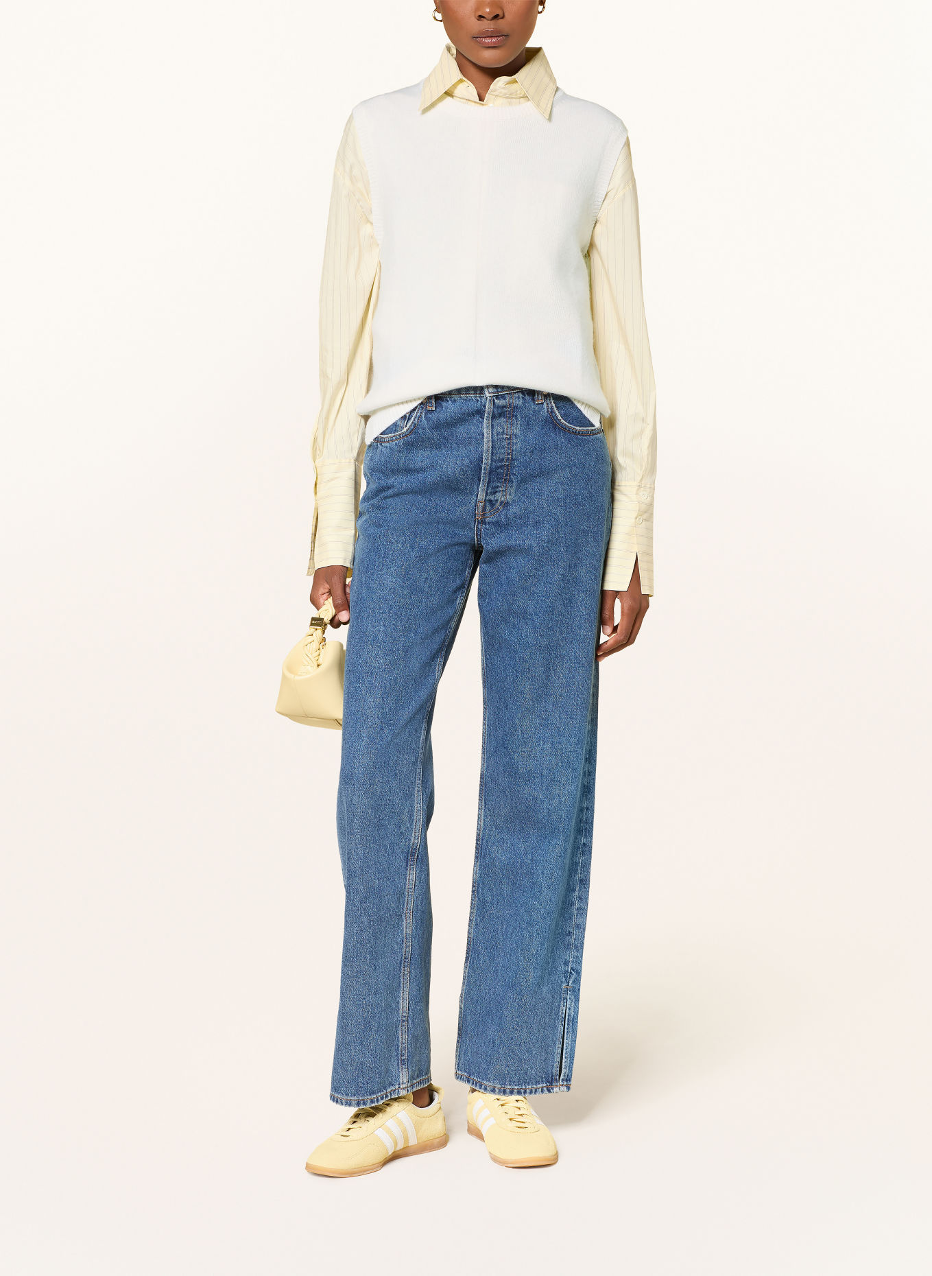 MRS & HUGS Pullunder mit Cashmere: WEISS