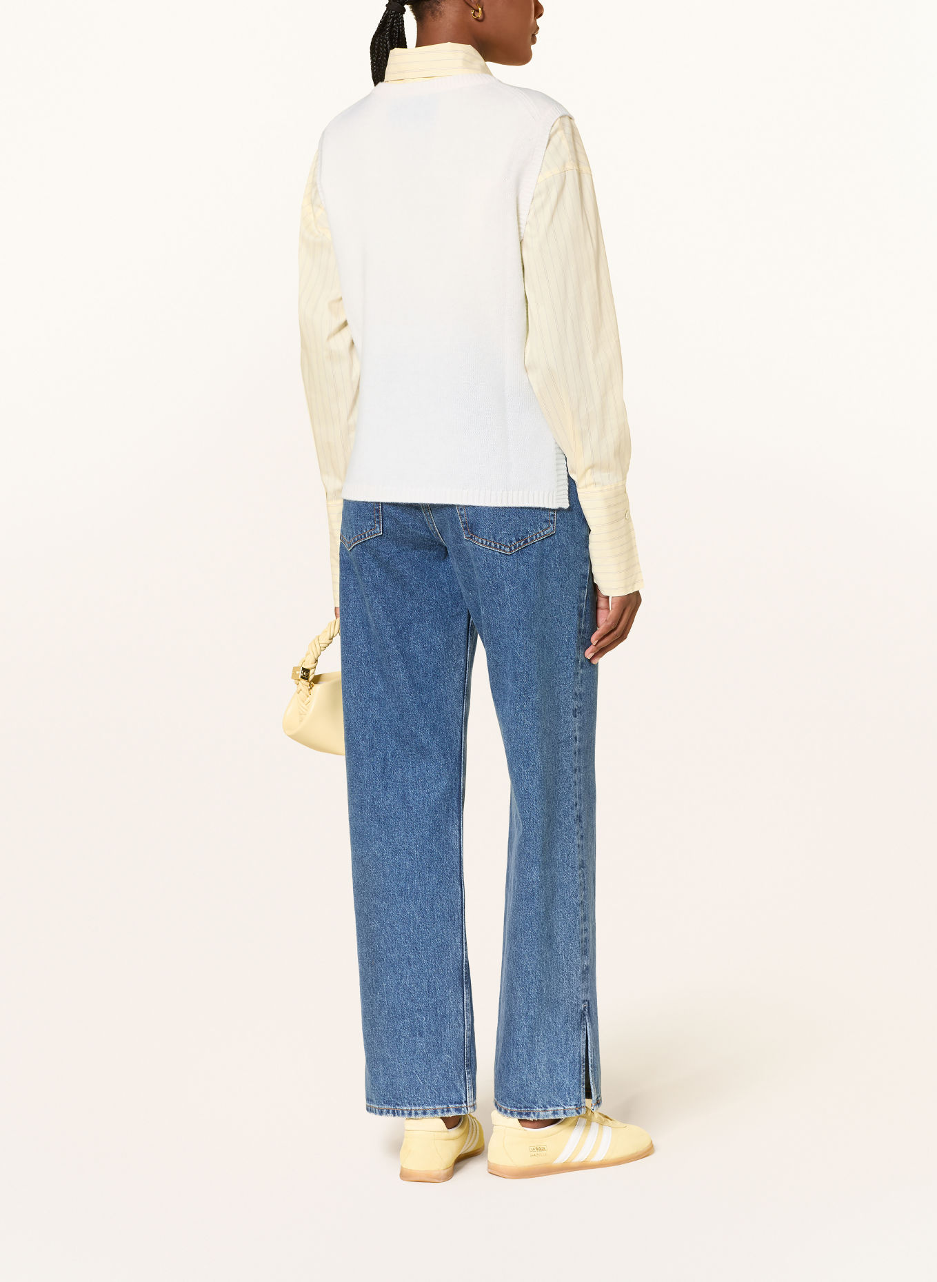 MRS & HUGS Pullunder mit Cashmere: WEISS