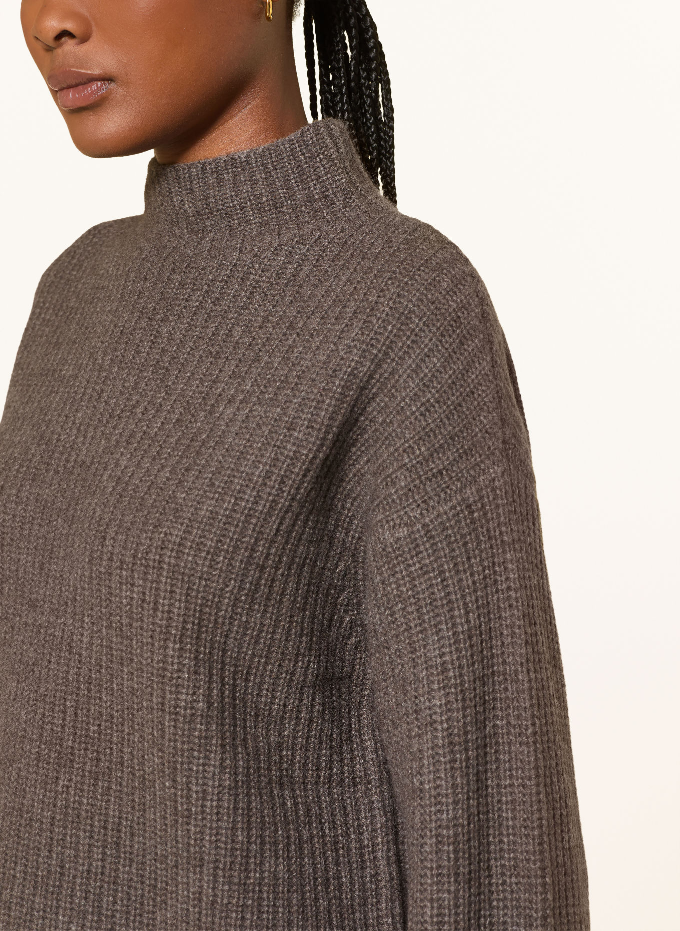 MRS & HUGS Pullover mit Cashmere: BRAUN