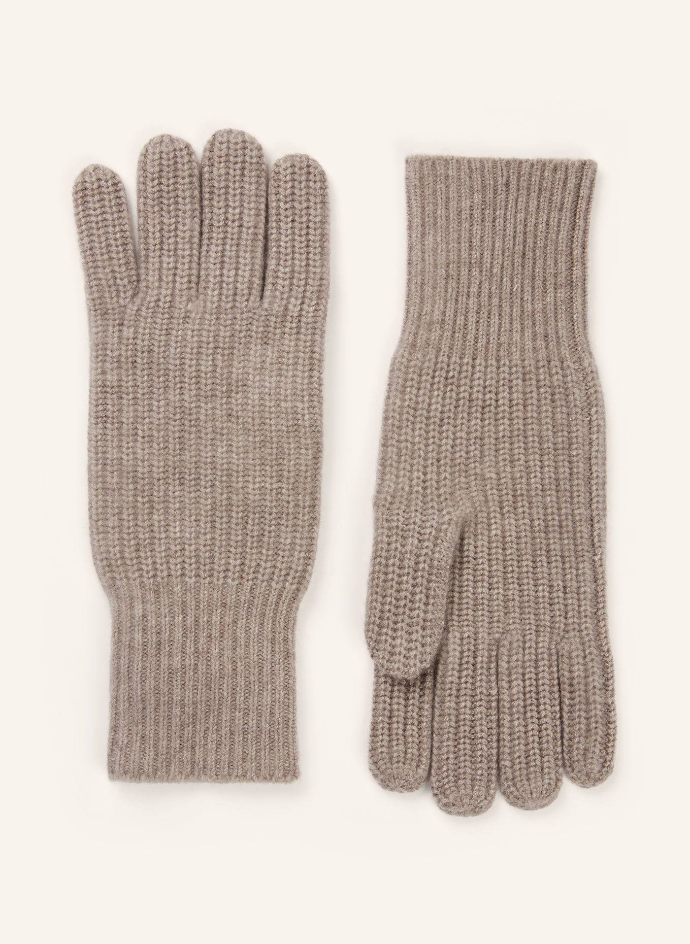 MRS & HUGS Gloves with cashmere: BEIGE