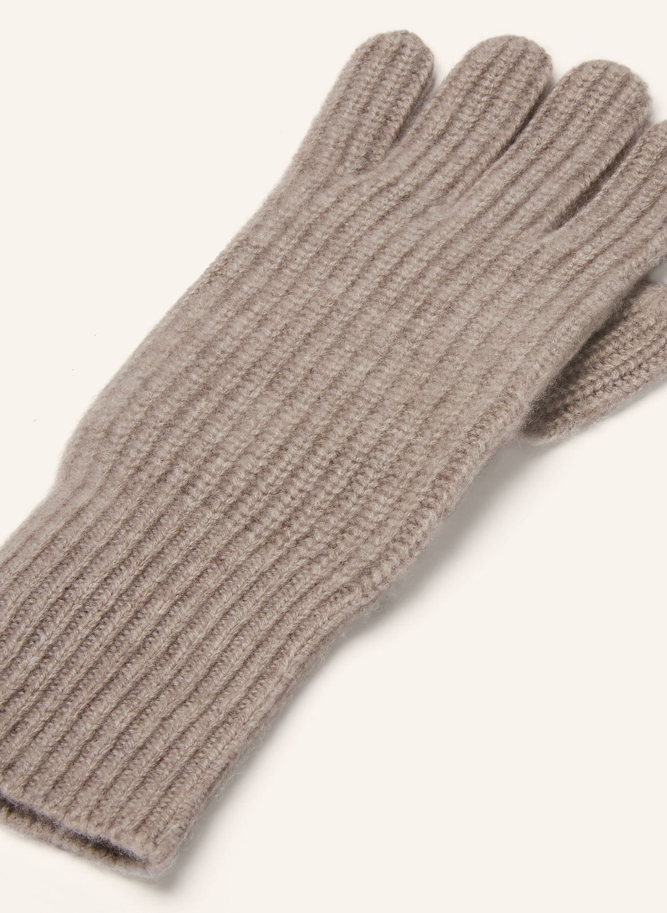 MRS & HUGS Gloves with cashmere: BEIGE