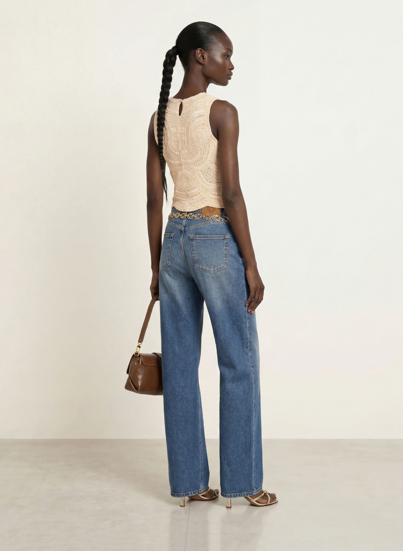 maje Stricktop: BEIGE
