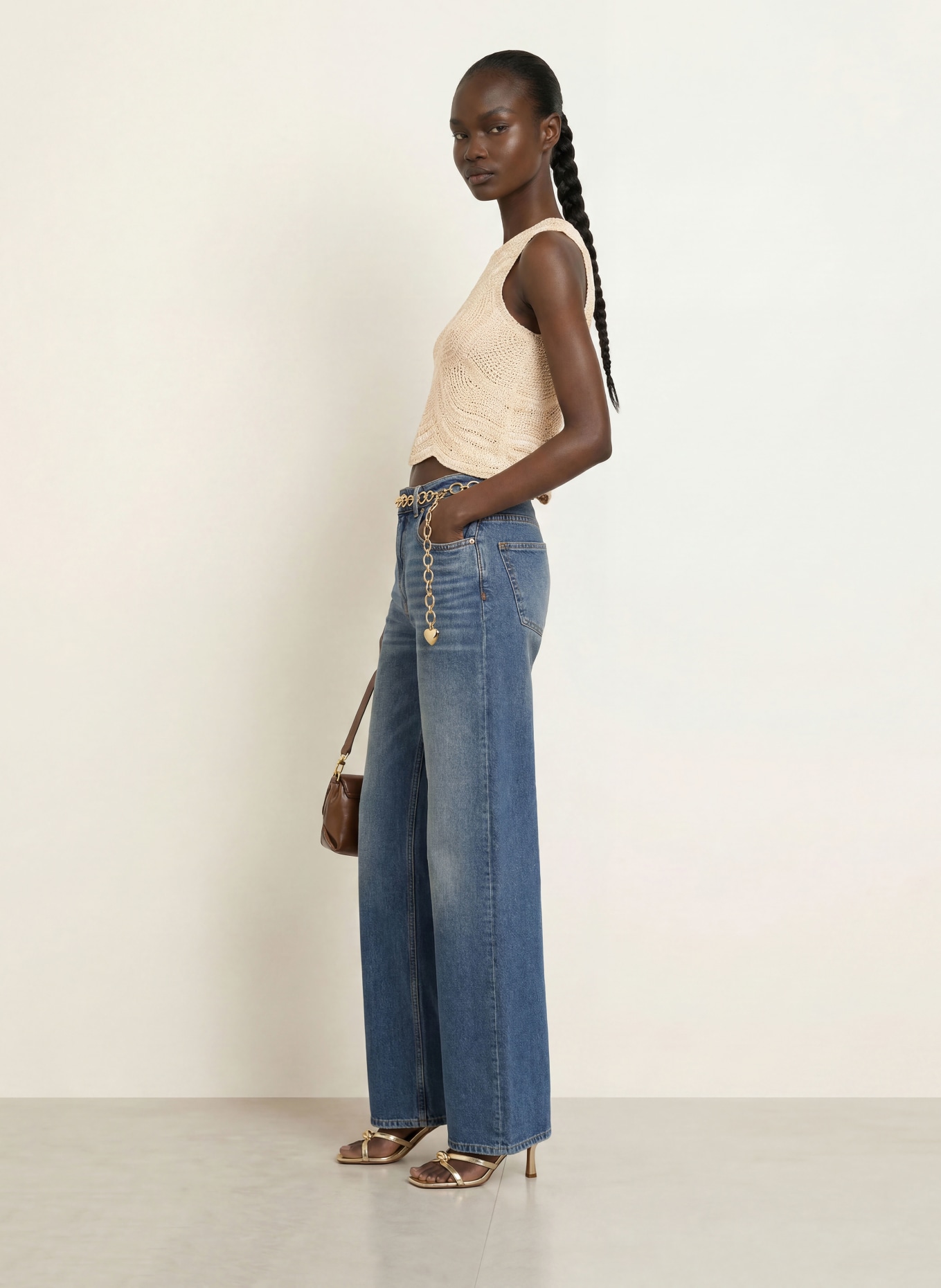 maje Stricktop: BEIGE