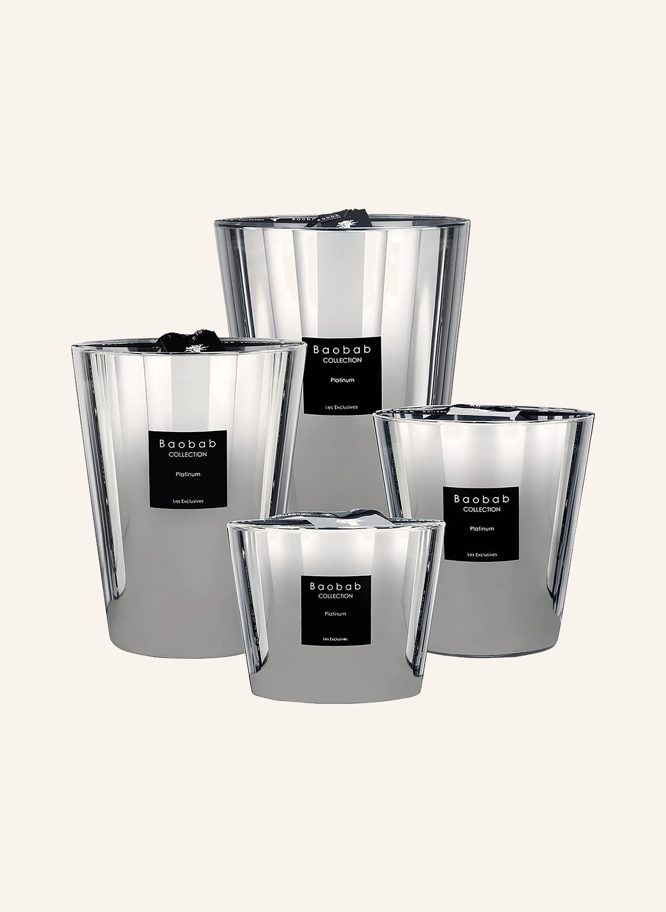 Baobab COLLECTION Vonné svíčky: STŘÍBRNÁ