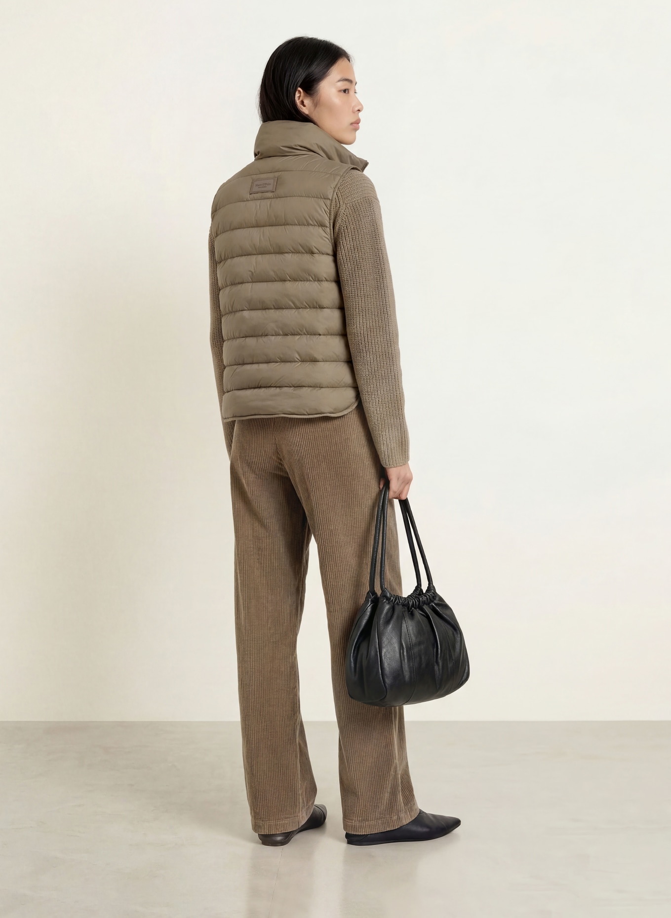 Marc O'Polo Gewatteerd vest: TAUPE