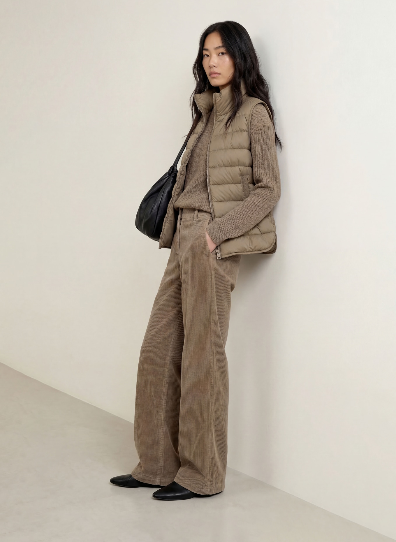 Marc O'Polo Gewatteerd vest: TAUPE