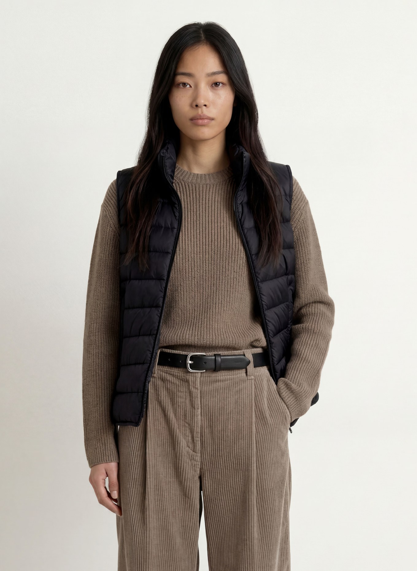 Marc O'Polo Gewatteerd vest: ZWART