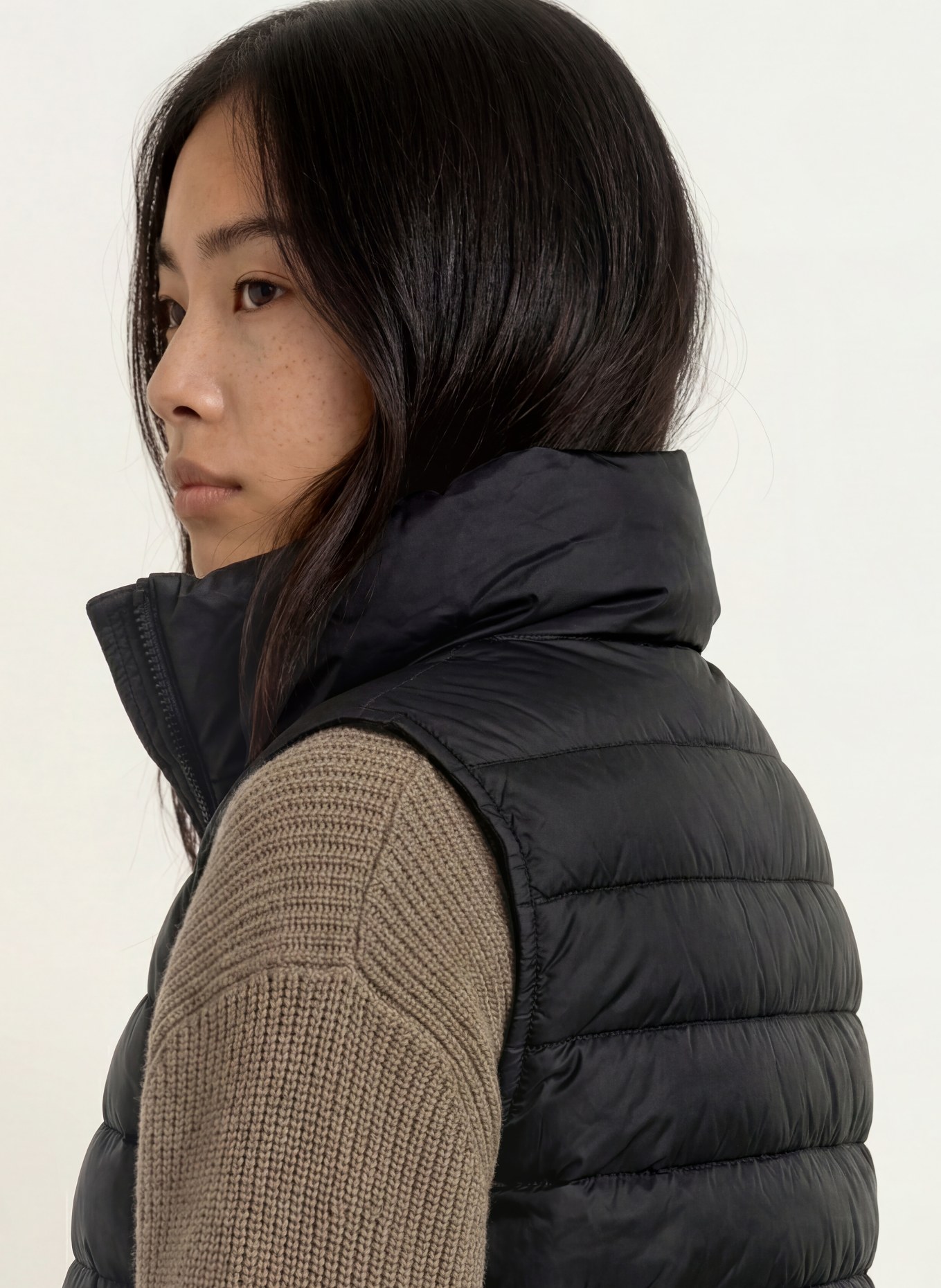 Marc O'Polo Gewatteerd vest: ZWART