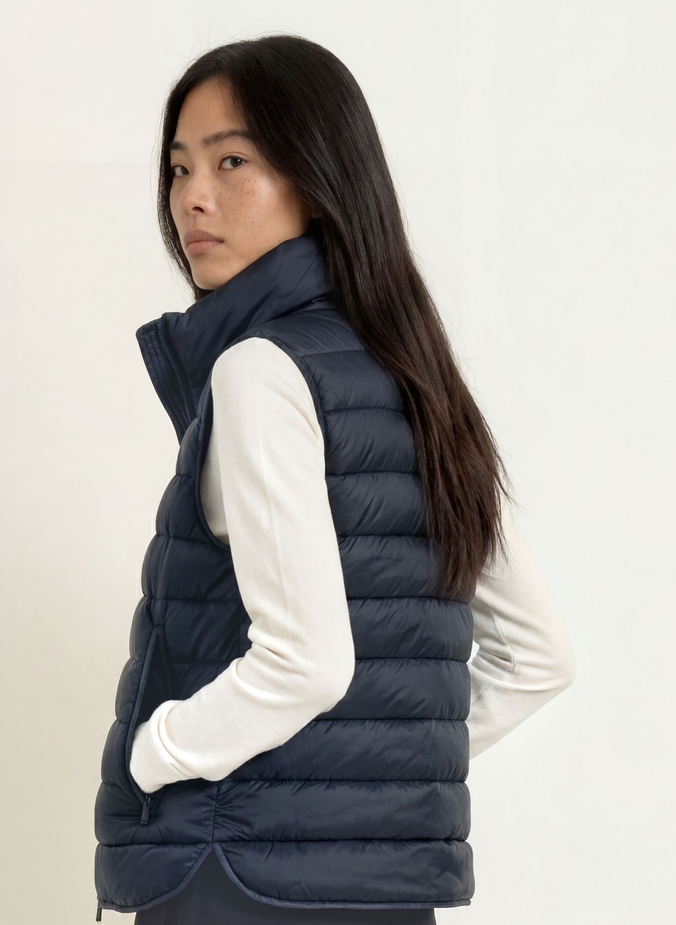 Marc O'Polo Gewatteerd vest: DONKERBLAUW