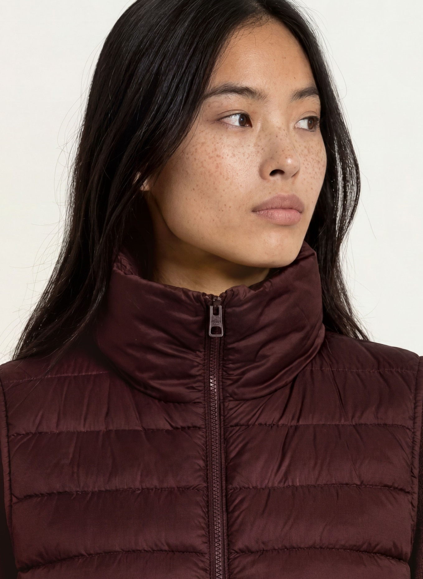 Marc O'Polo Gewatteerd vest: DONKERROOD