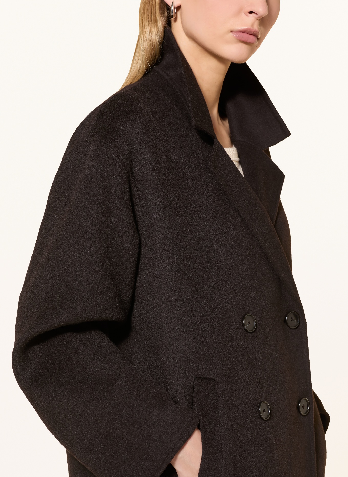Marc O'Polo Coat: DARK BROWN
