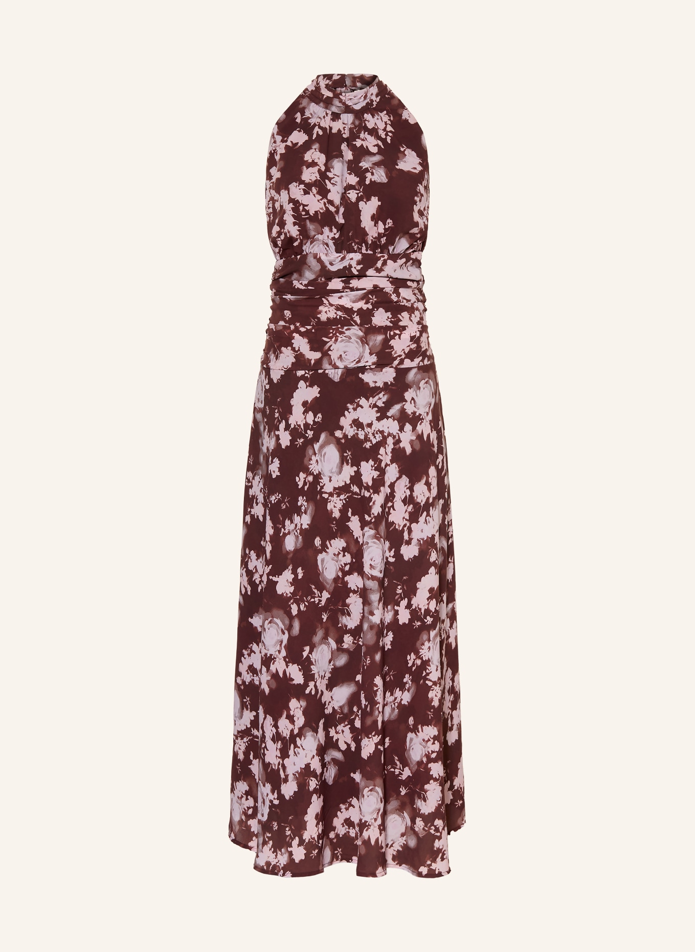 NEO NOIR DORIAN Dress: DARK BROWN / LIGHT PINK