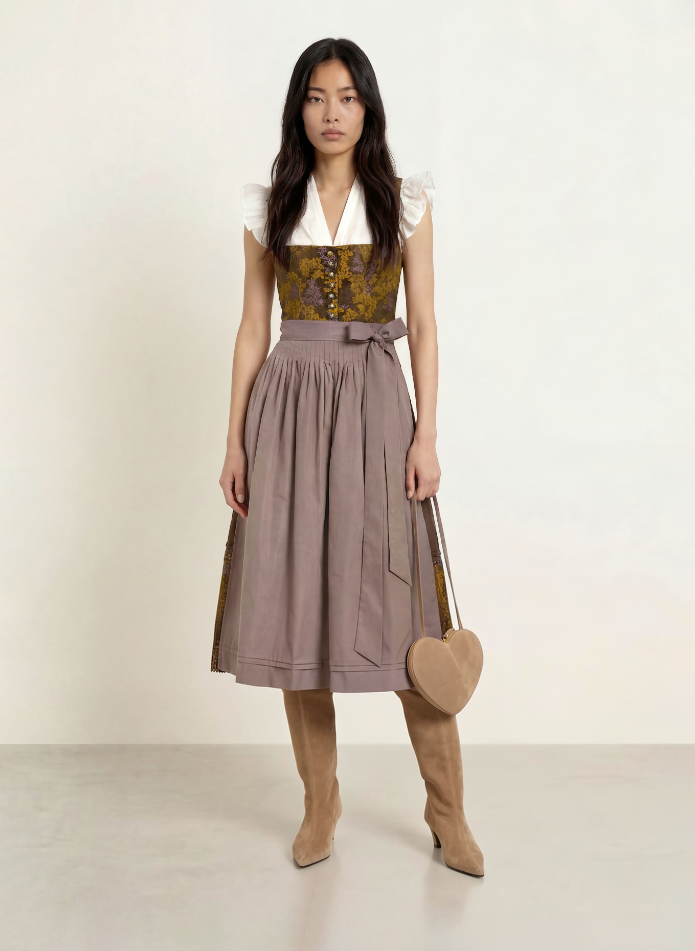 SPORTALM Robe Dirndl: KAKI / OR / OLIVE