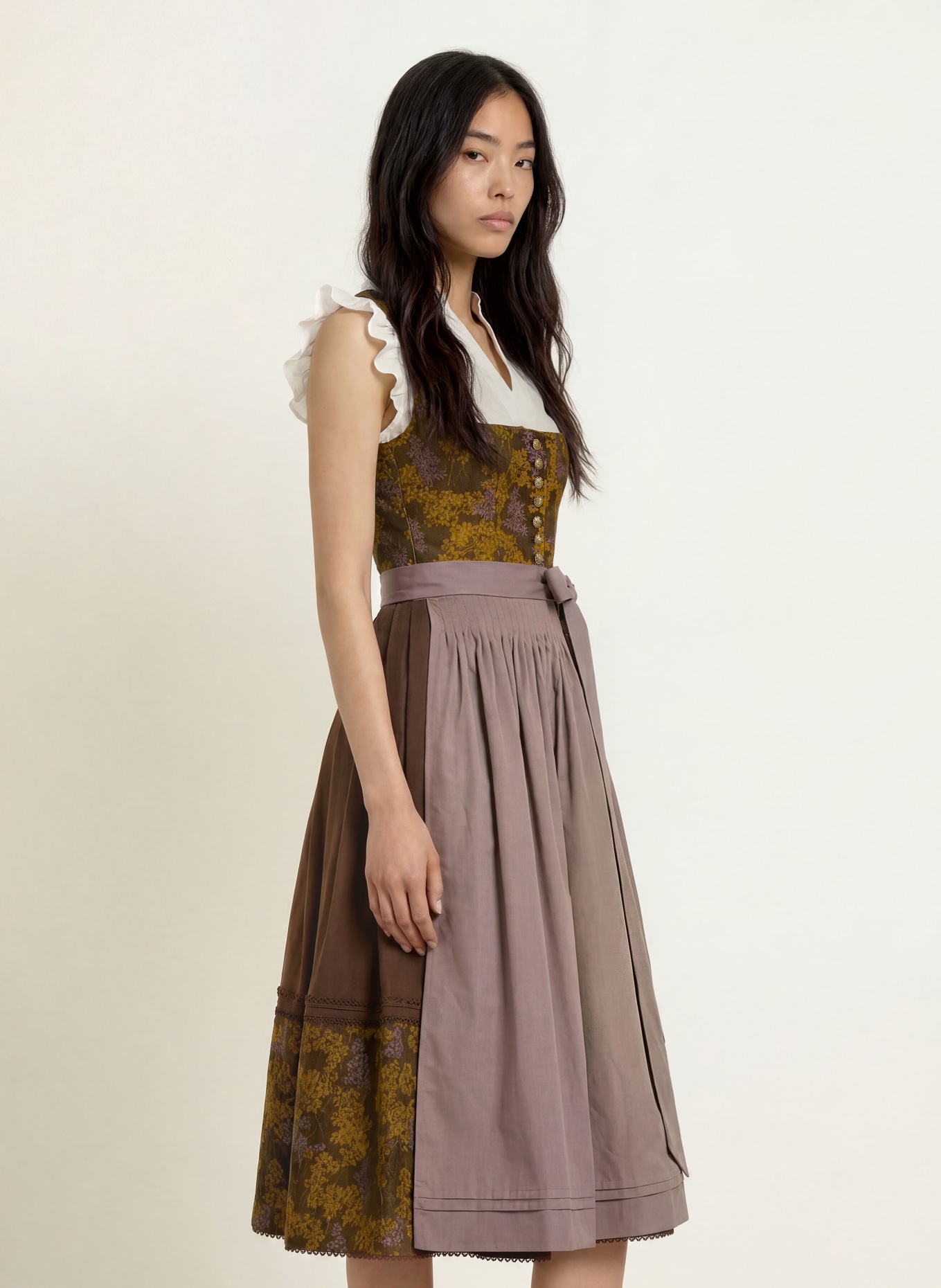 SPORTALM Robe Dirndl: KAKI / OR / OLIVE