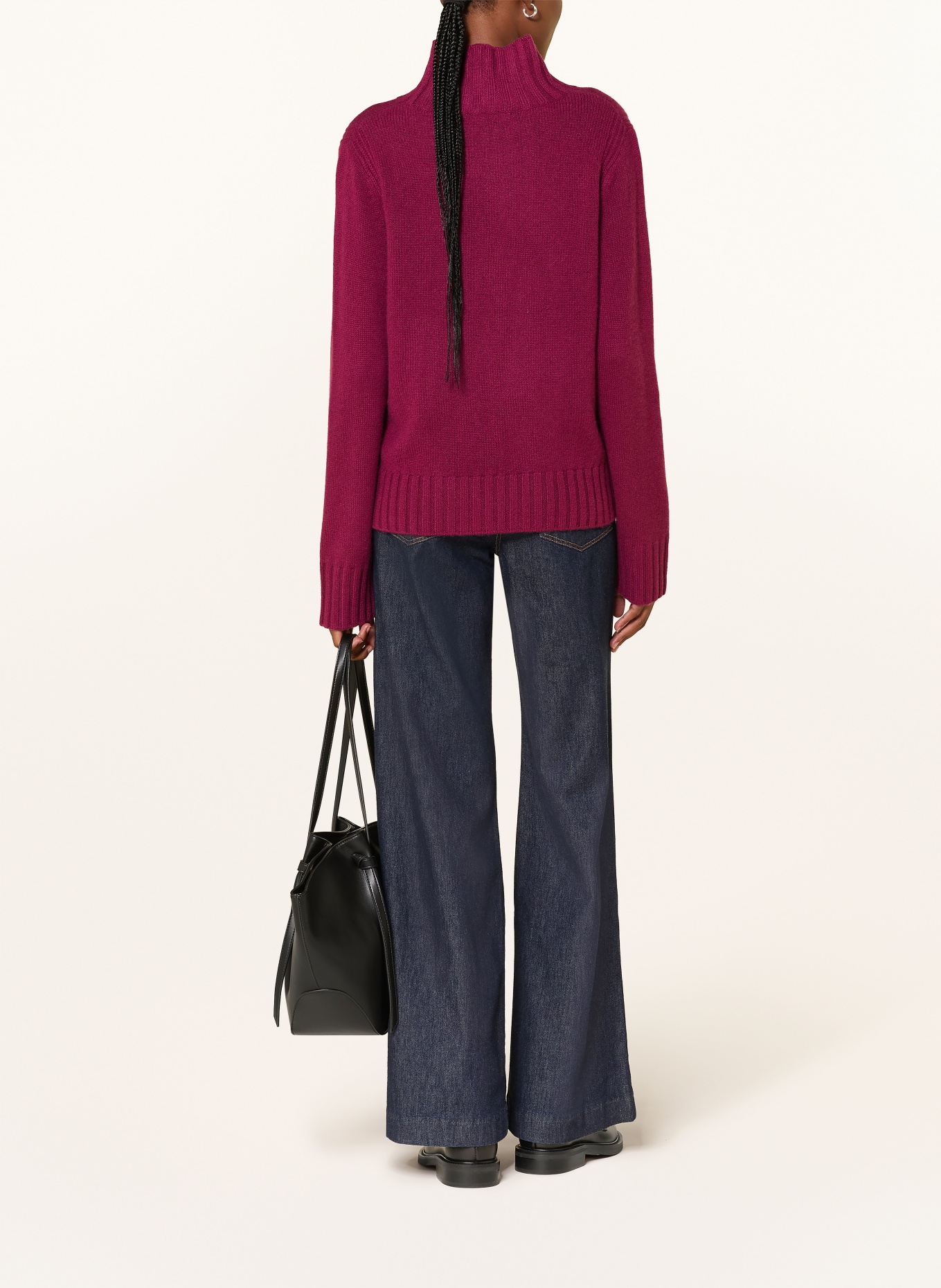 (THE MERCER) N.Y. Cashmere-Pullover: FUCHSIA