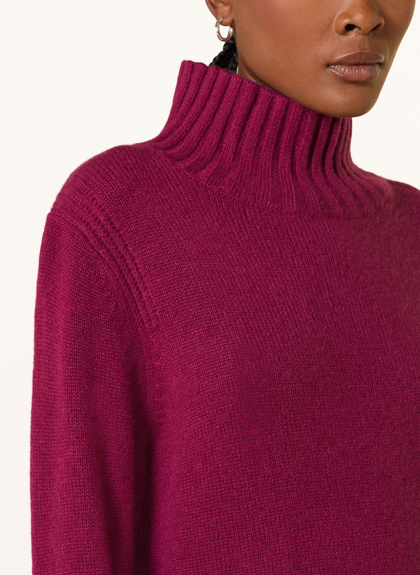 (THE MERCER) N.Y. Cashmere-Pullover: FUCHSIA