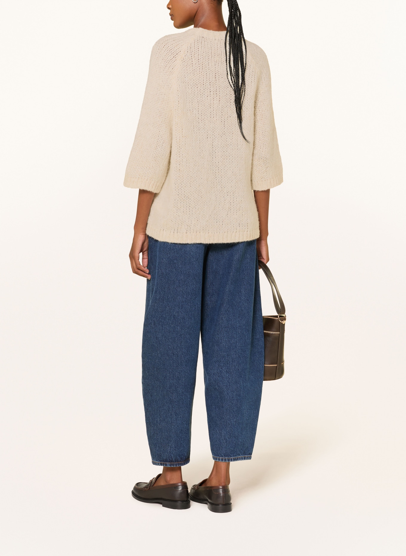 MRS & HUGS Pullover mit 3/4-Arm: CREME