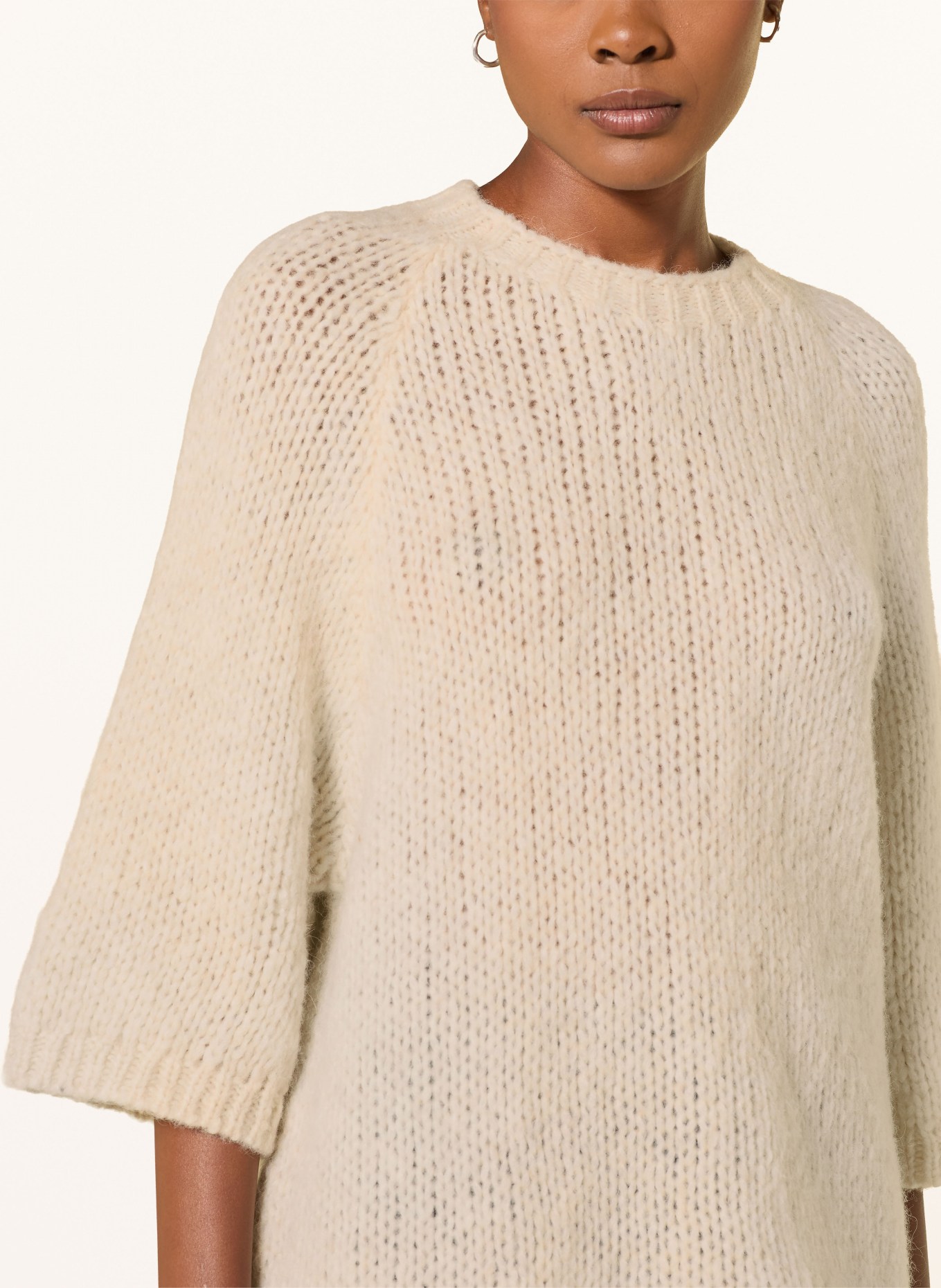 MRS & HUGS Pullover mit 3/4-Arm: CREME