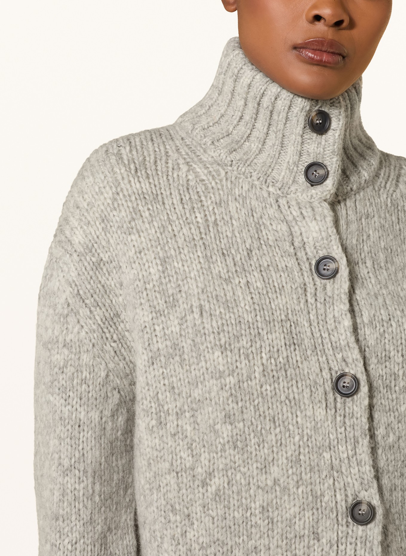 MRS & HUGS Gilet: GRIS CLAIR