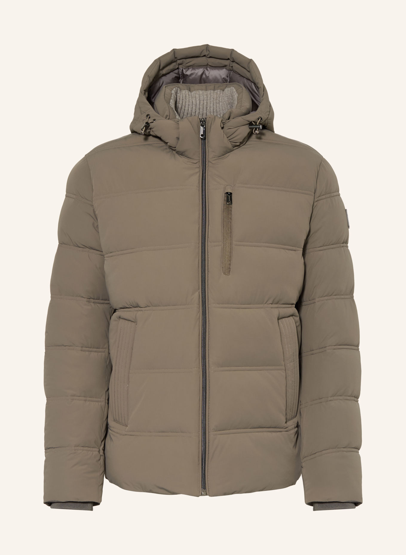 MILESTONE Steppjacke MSSILENO mit abnehmbarer Kapuze: KHAKI