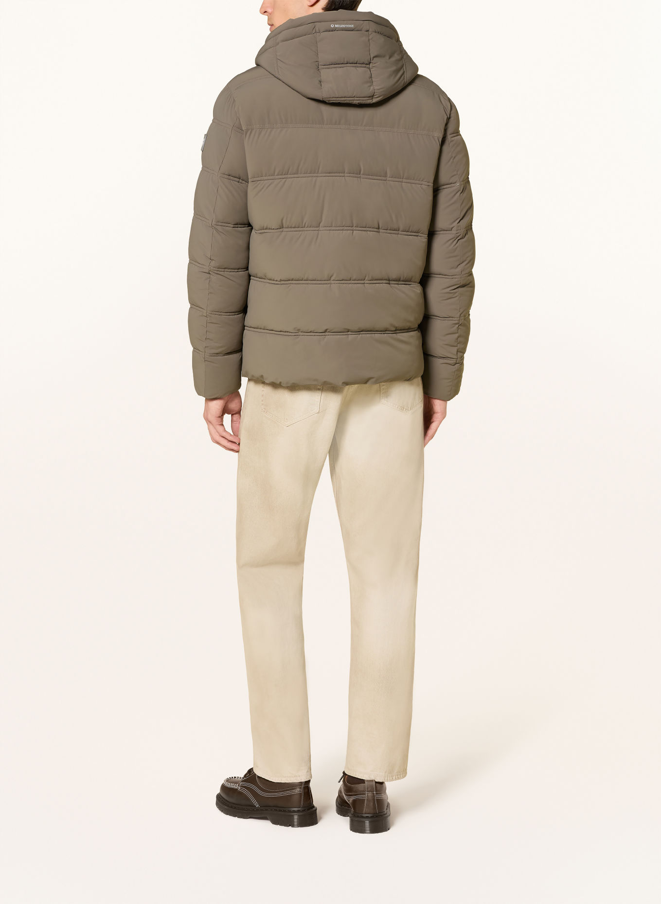 MILESTONE Steppjacke MSSILENO mit abnehmbarer Kapuze: KHAKI