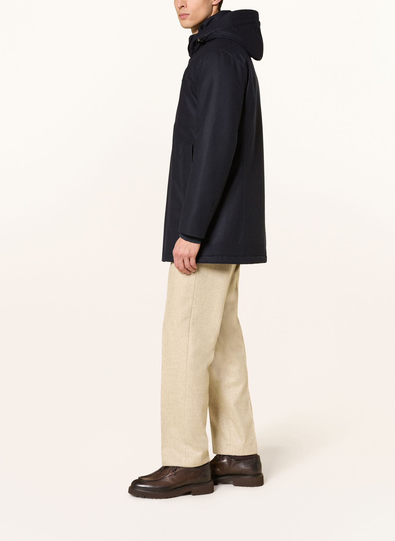MILESTONE Parka MSRICHARD avec capuche amovible: BLEU FONCÉ