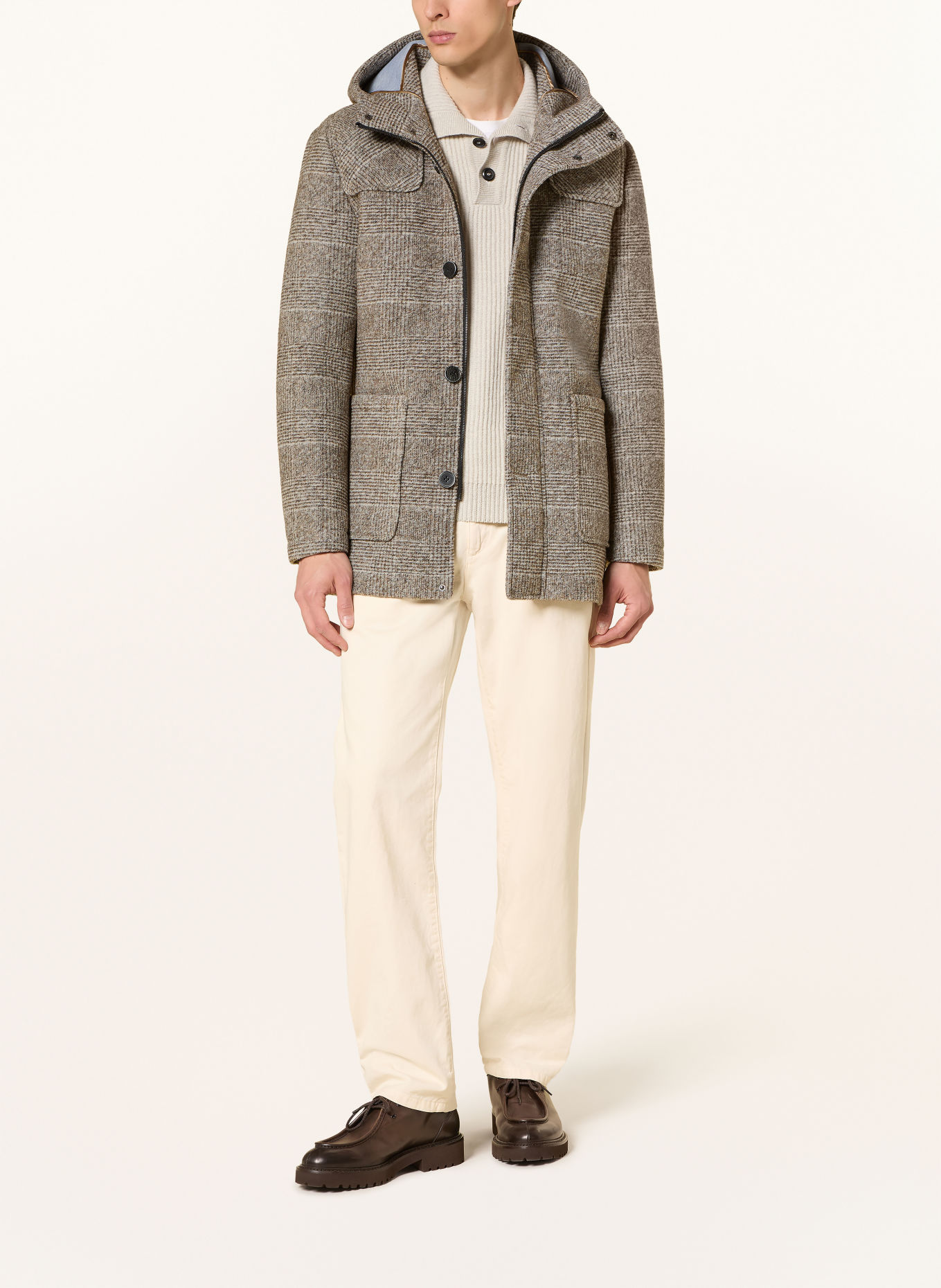 MILESTONE Parka MSFLEMING: TAUPE / MARRON / GRIS CLAIR