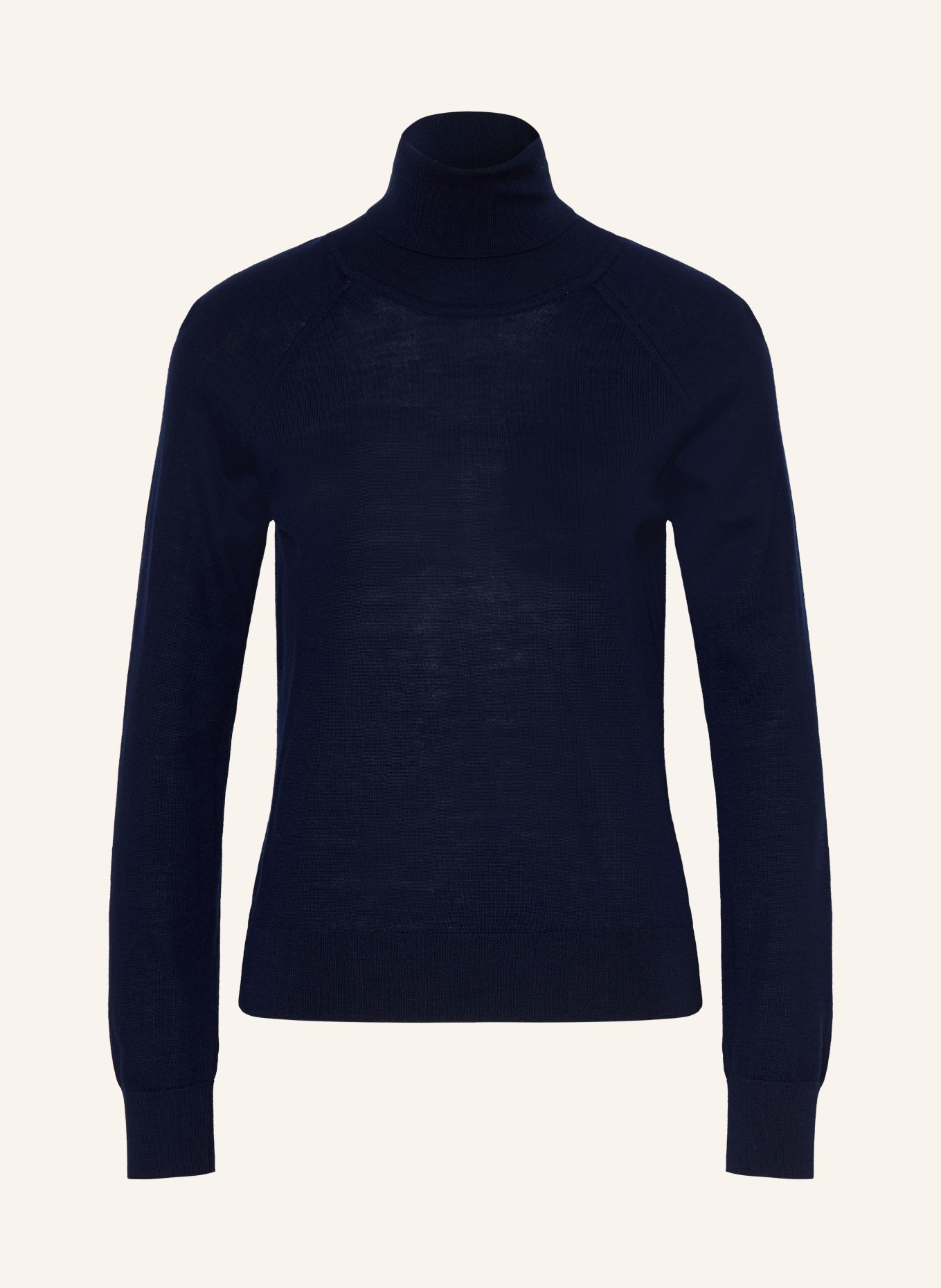 lilienfels Rollkragenpullover aus Merinowolle: DUNKELBLAU