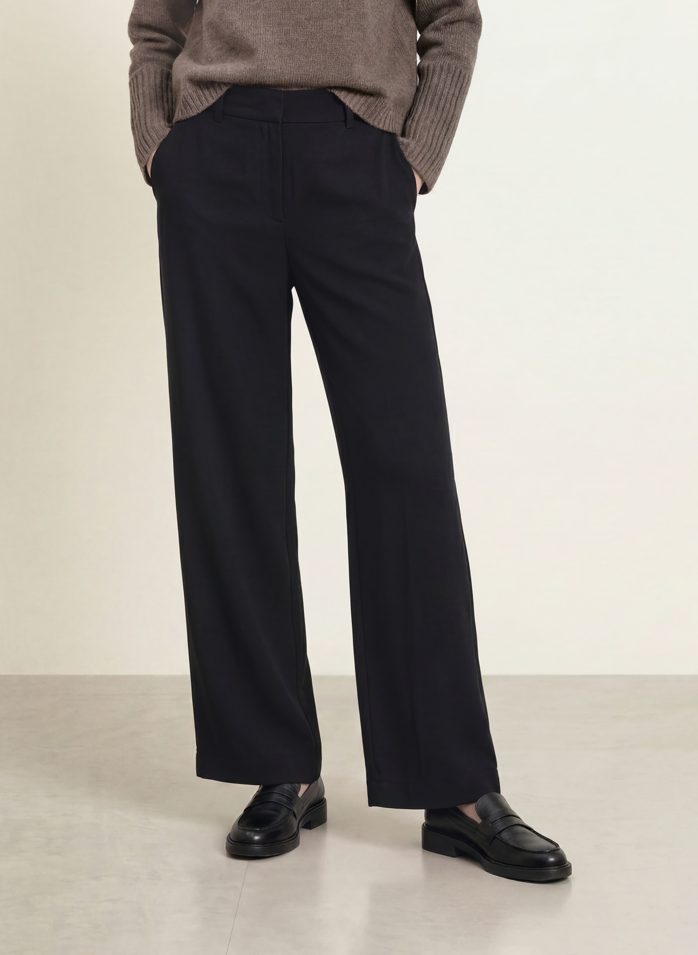 lilienfels Marlenehose: SCHWARZ