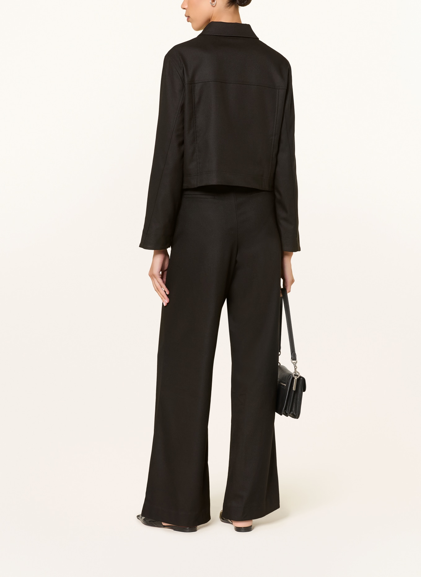 lilienfels Wide-leg trousers: BLACK
