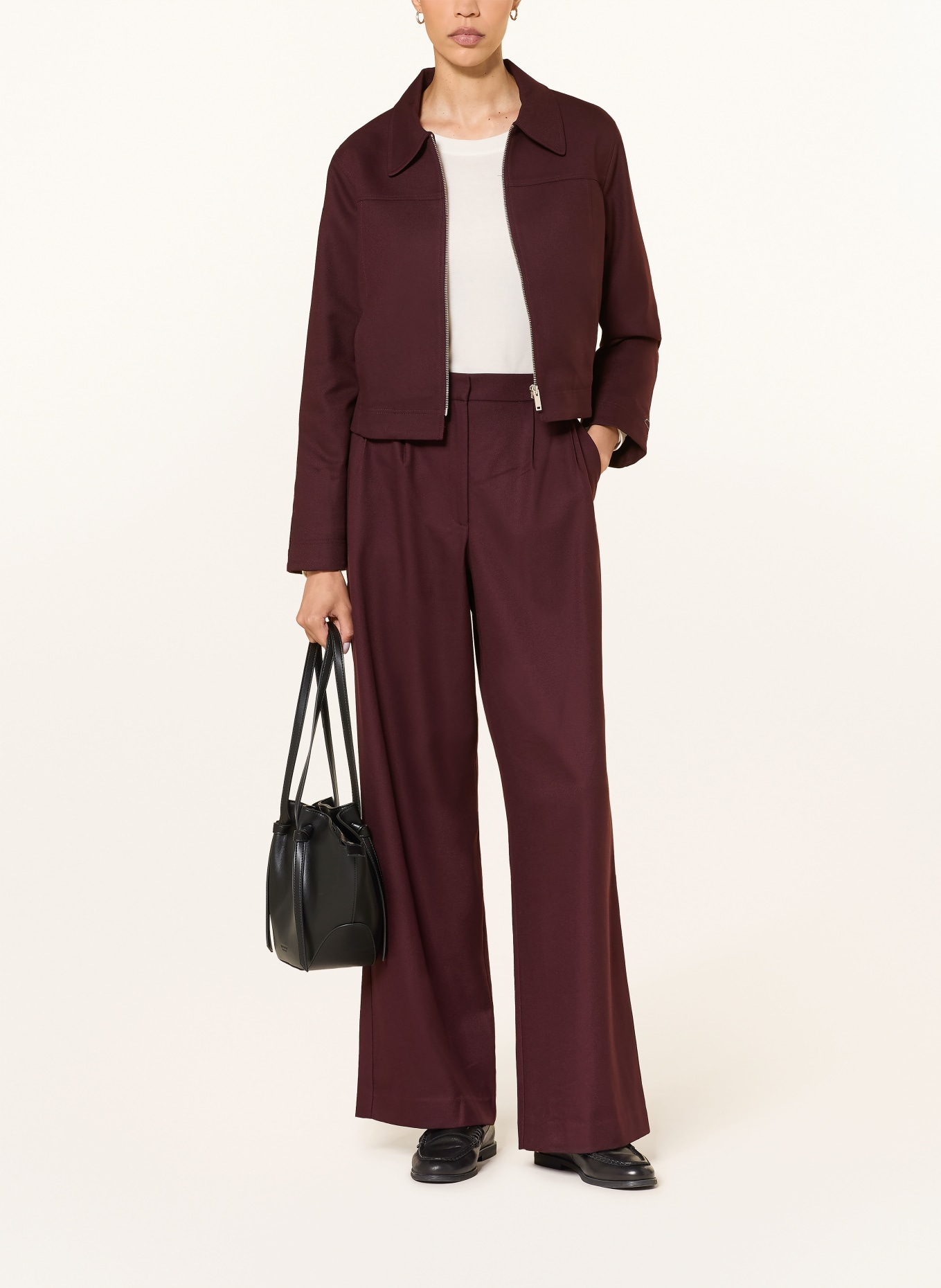 lilienfels Wide-leg trousers: DARK RED