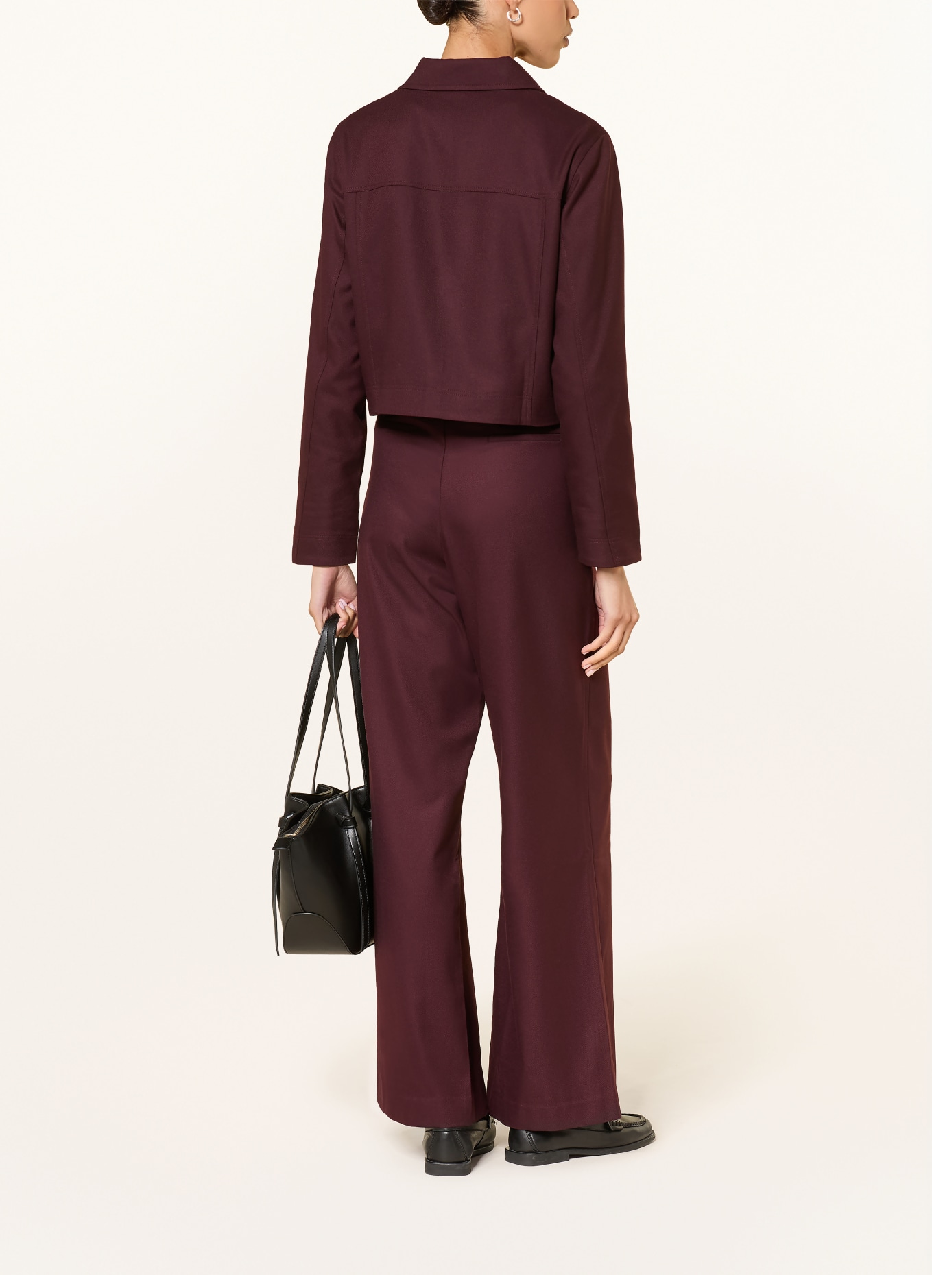 lilienfels Wide-leg trousers: DARK RED