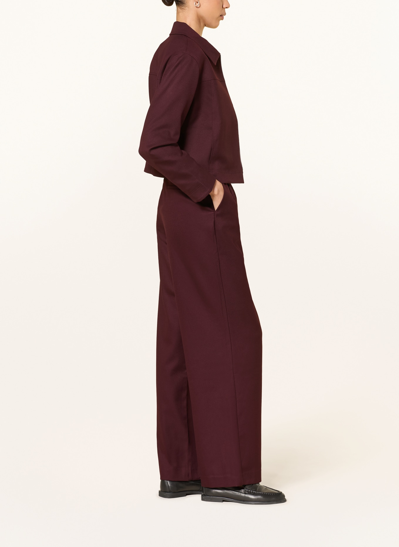 lilienfels Wide-leg trousers: DARK RED