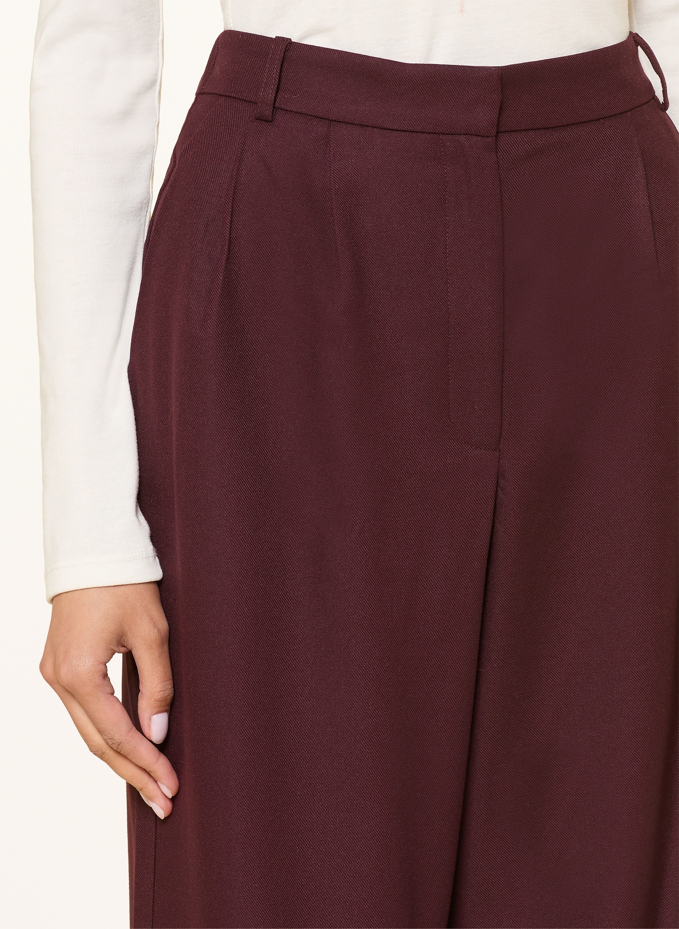 lilienfels Wide-leg trousers: DARK RED