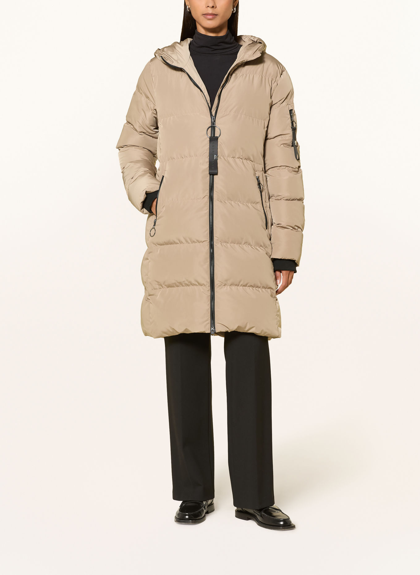 RINO & PELLE Gewatteerde mantel: BEIGE