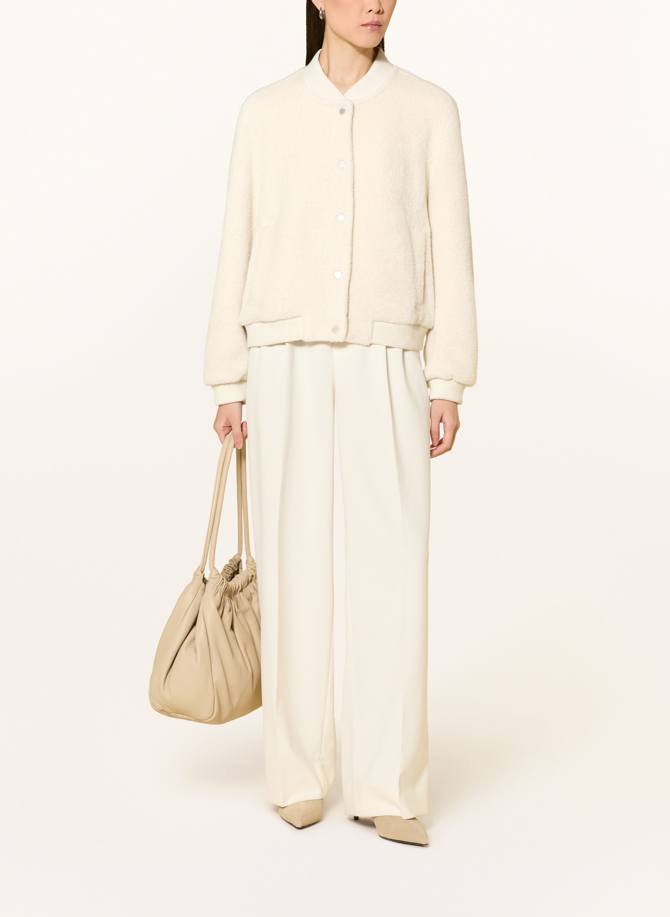 RINO & PELLE FELIX Faux Fur Blouson: ECRU