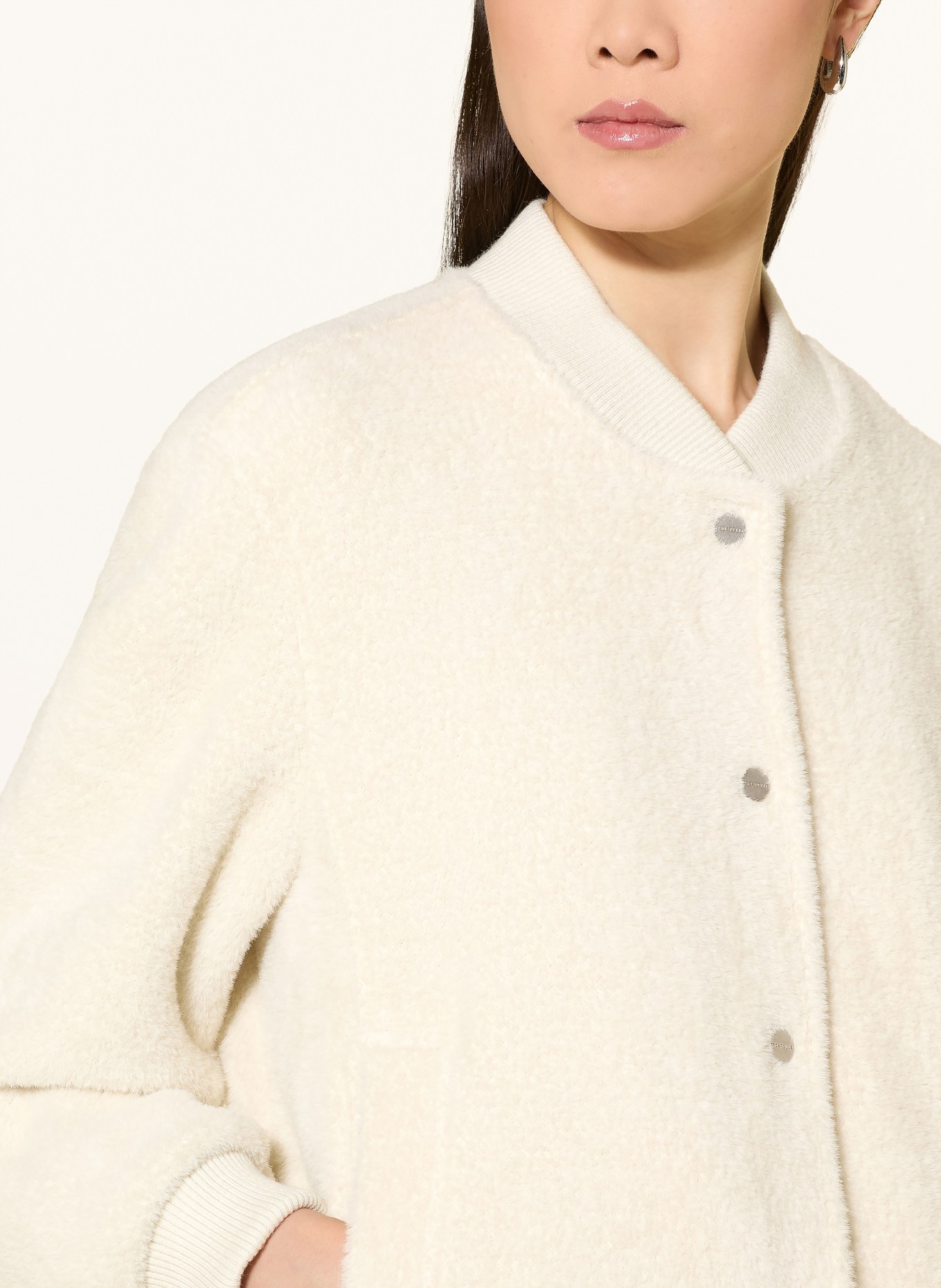 RINO & PELLE FELIX Faux Fur Blouson: ECRU