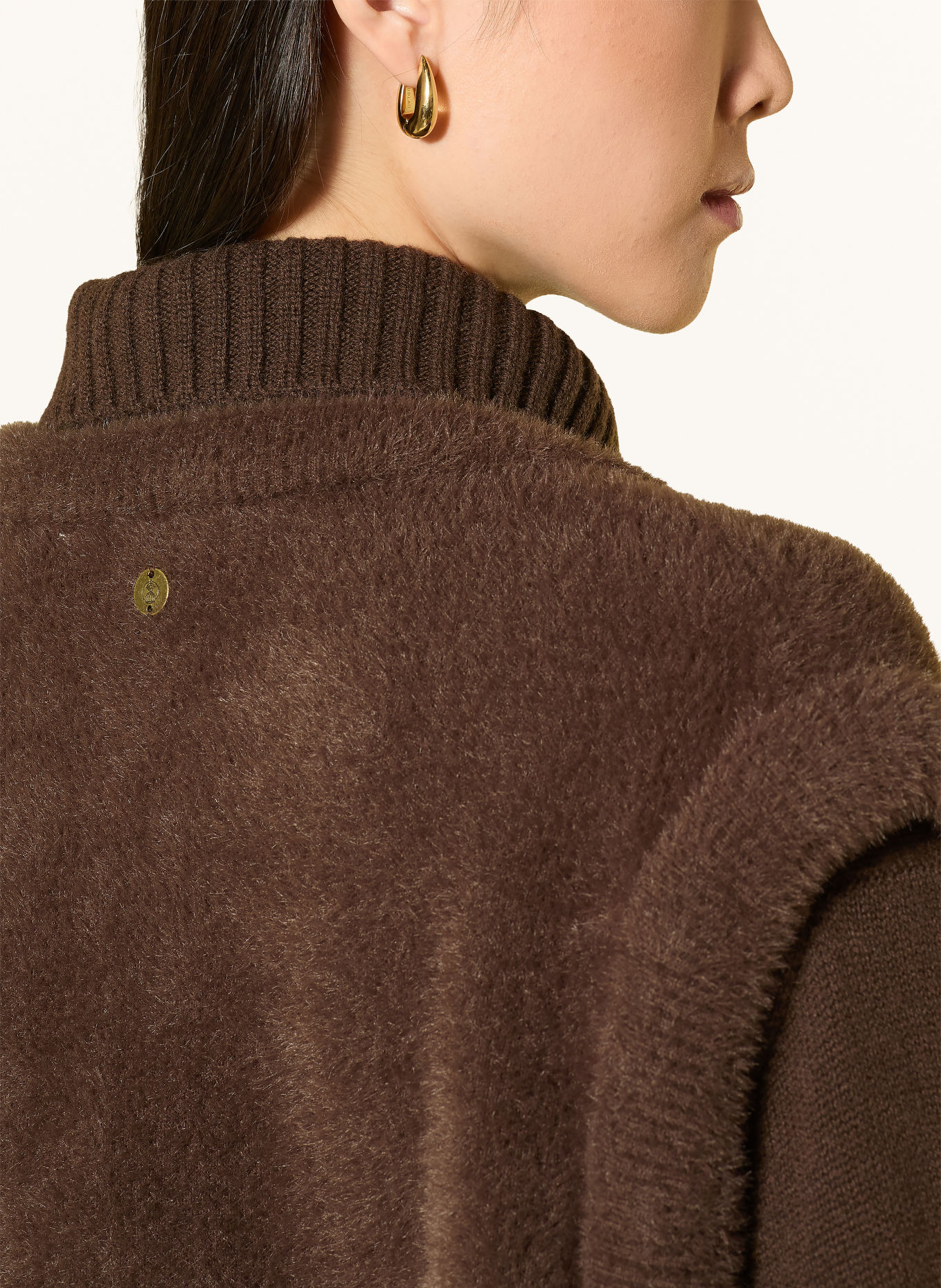 RINO & PELLE ELONA Knit Vest: DARK BROWN