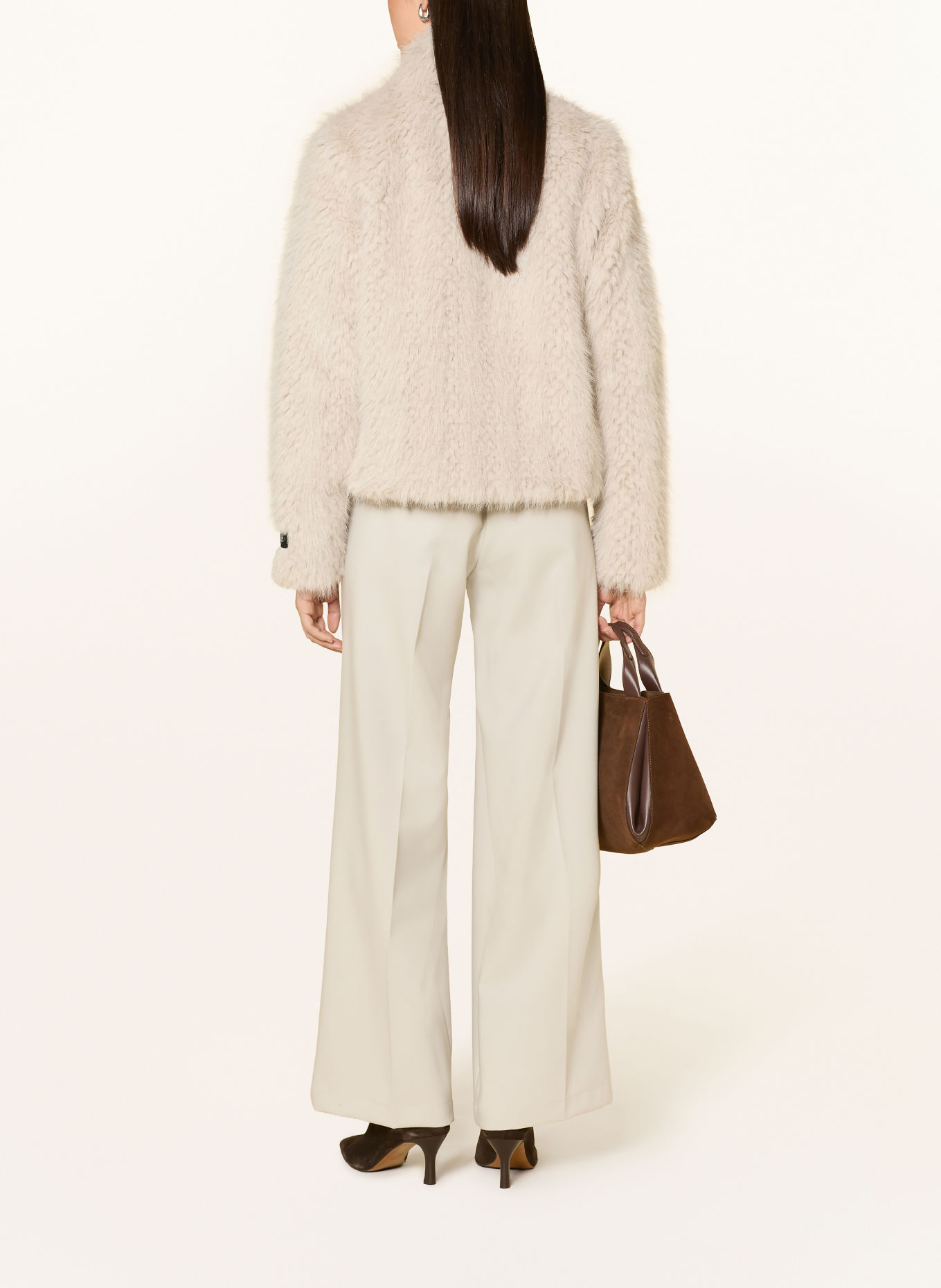 RINO & PELLE Faux Fur Jacket VIE: WHITE