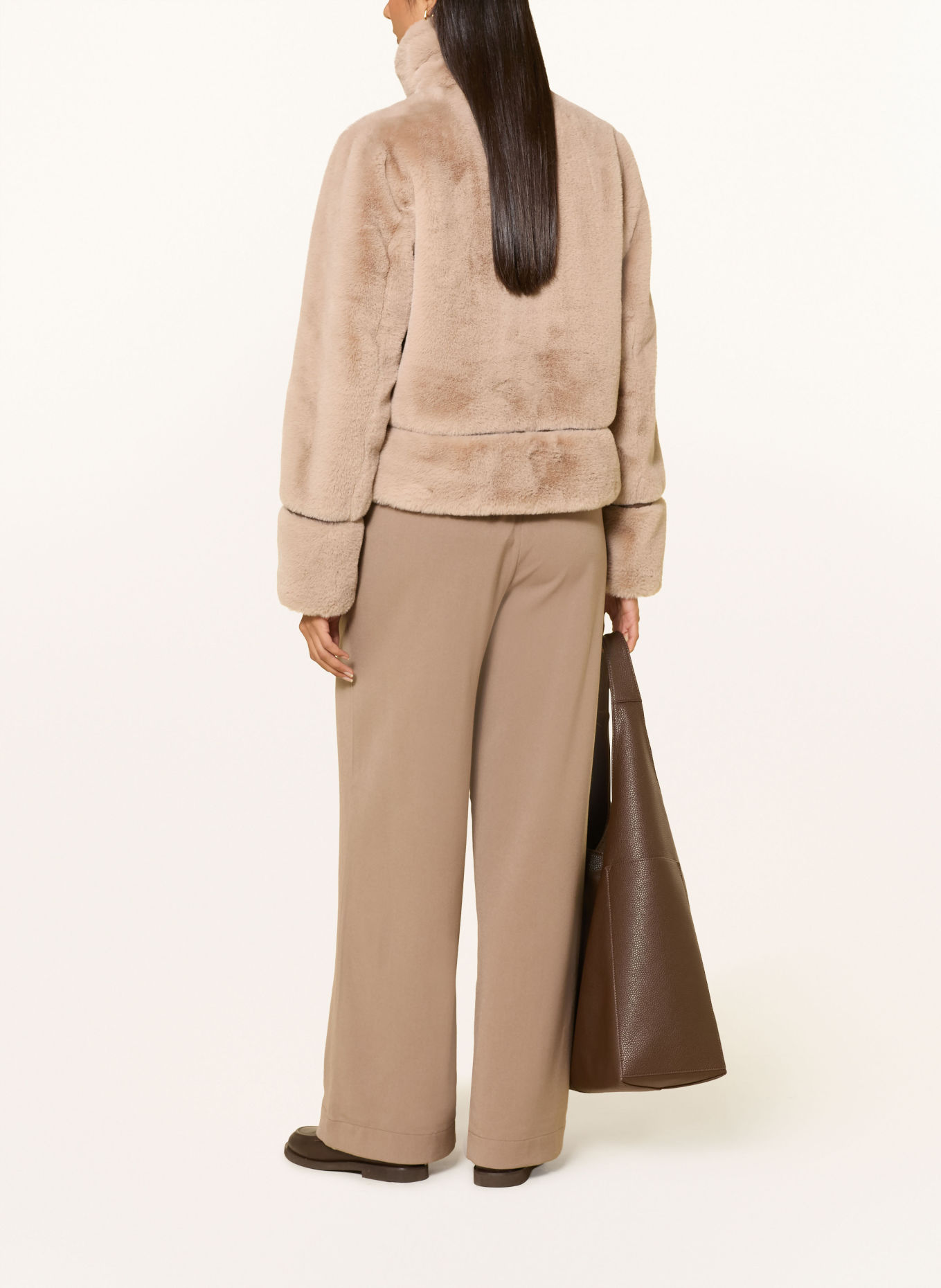 RINO & PELLE Kunstbontjas LAMBRA: BEIGE / BRUIN