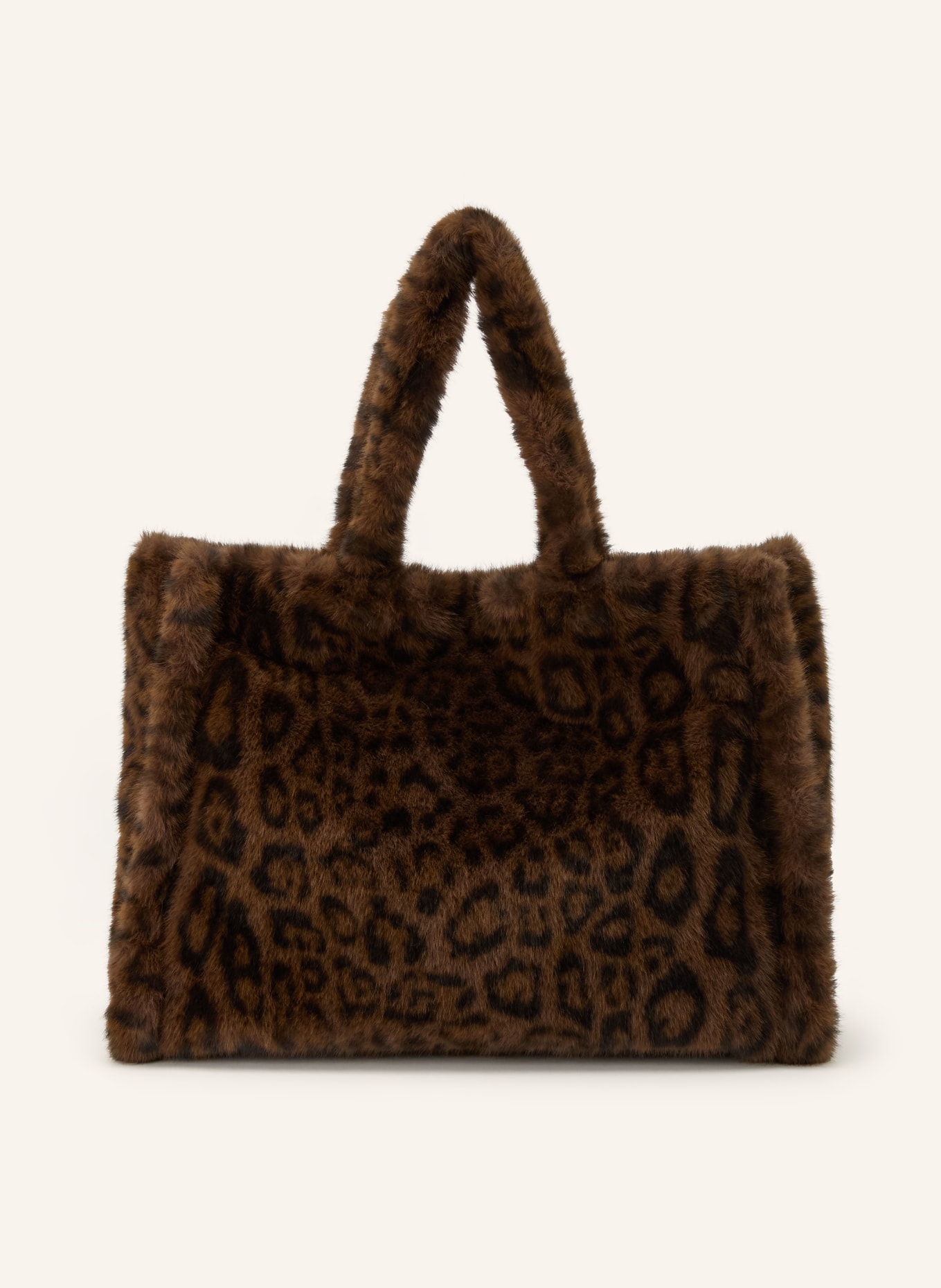 RINO & PELLE DAAN Faux Fur Shoppers: DARK BROWN / BLACK