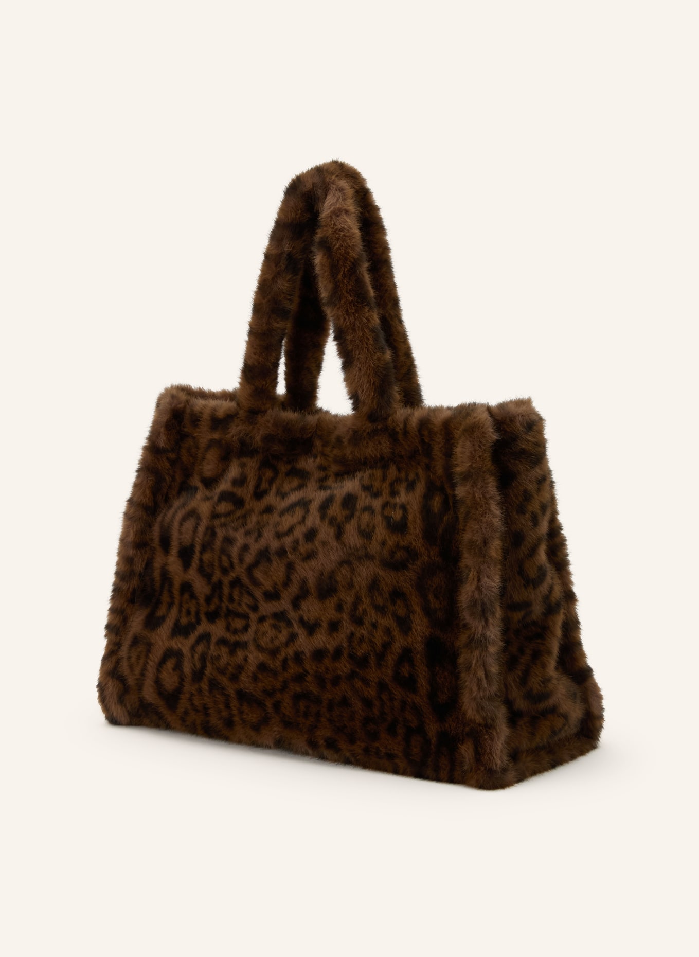 RINO & PELLE DAAN Faux Fur Shoppers: DARK BROWN / BLACK
