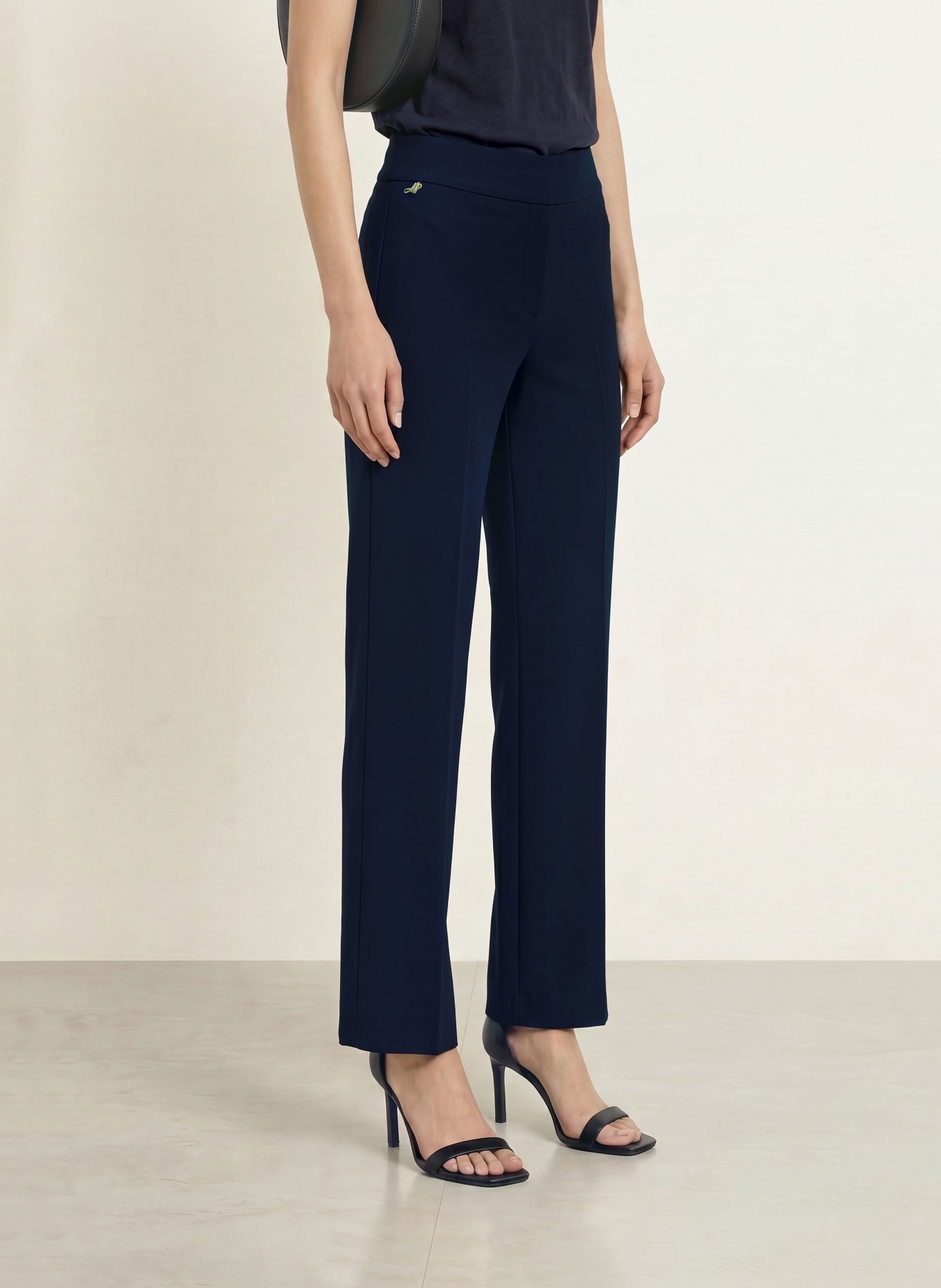 Joseph Ribkoff Jersey marl pants: DARK BLUE