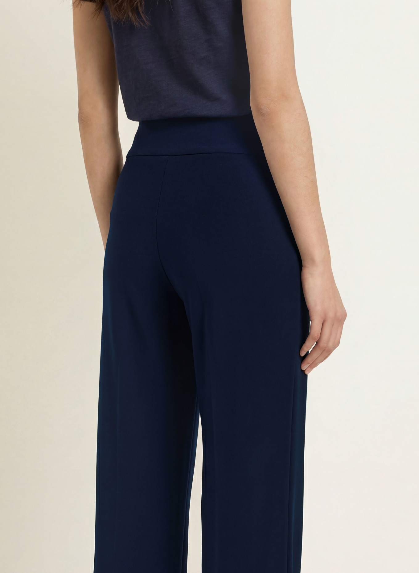 Joseph Ribkoff Jersey marl pants: DARK BLUE