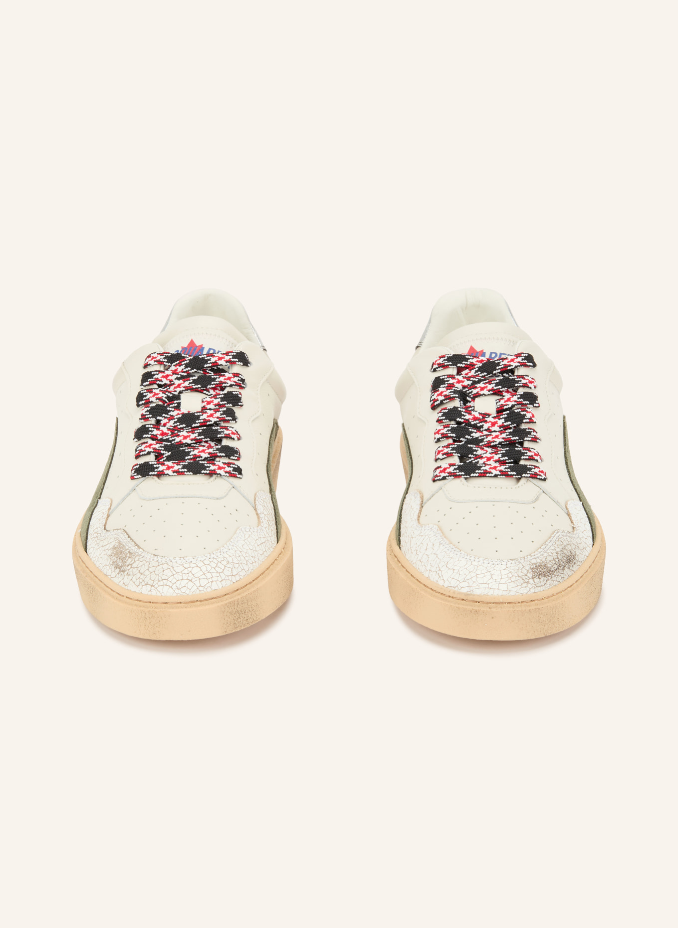 DSQUARED2 Sneakers RIDER: ECRU / ZILVER / KAKI