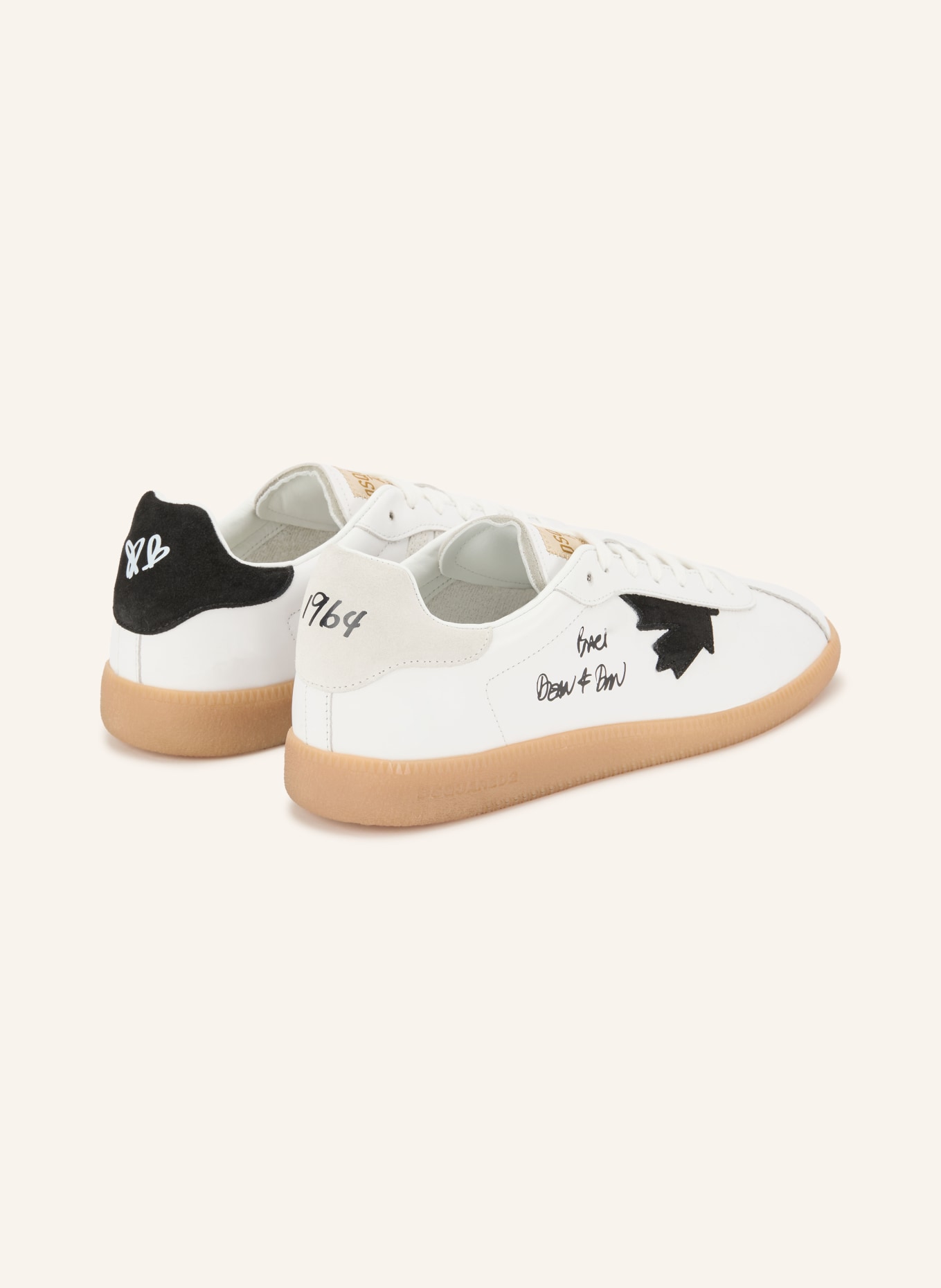 DSQUARED2 Sneakers: WIT / ZWART