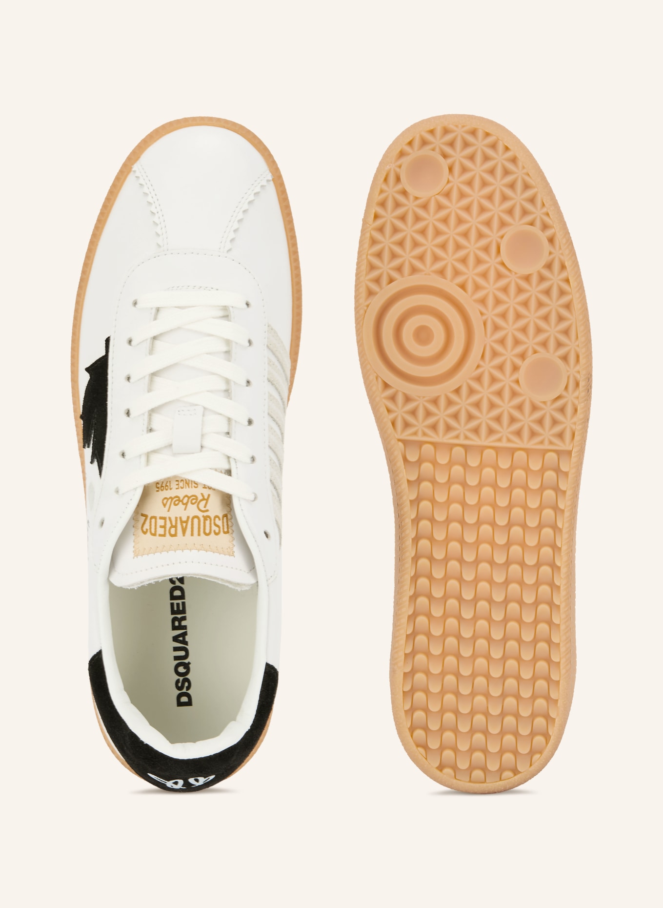 DSQUARED2 Sneakers: WIT / ZWART